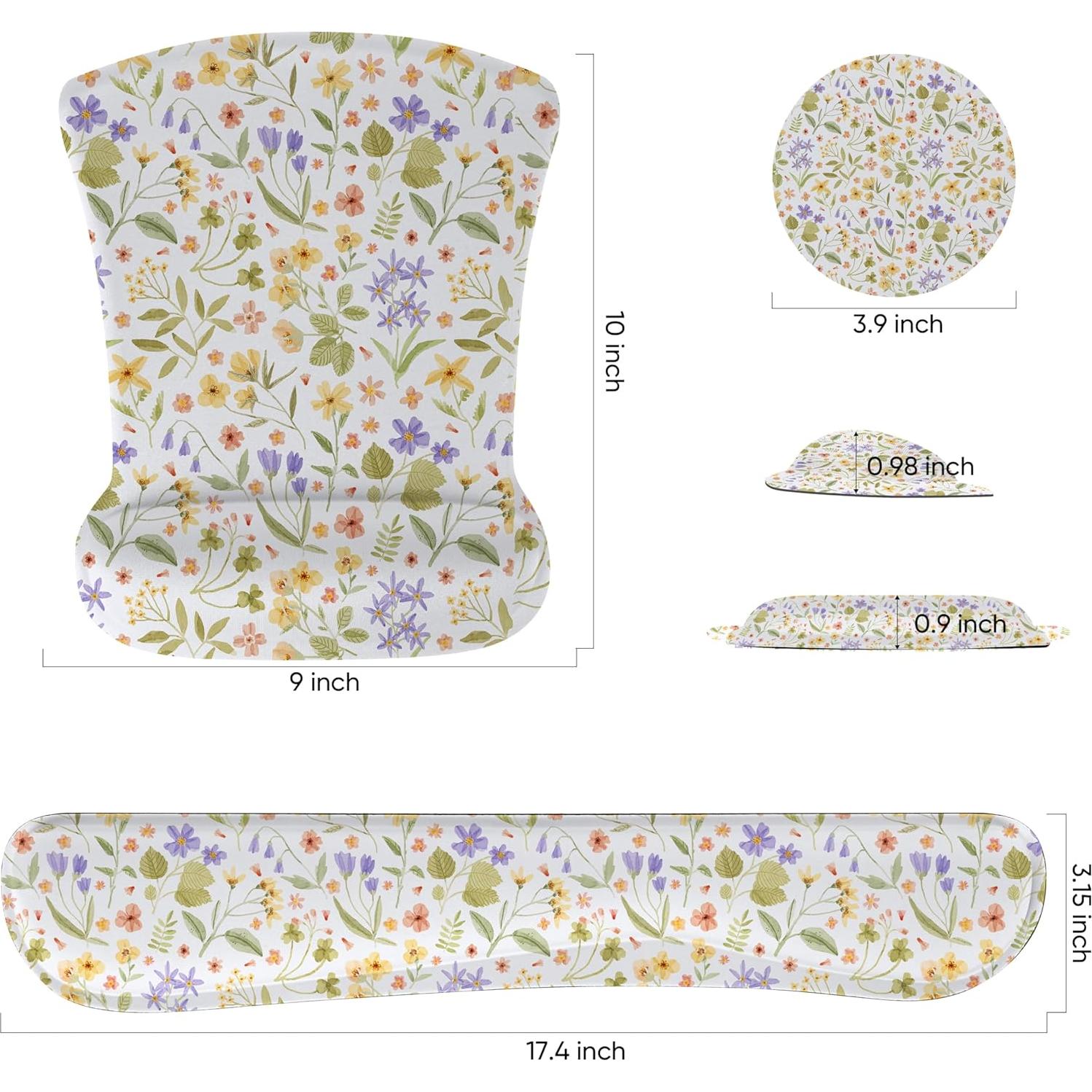 Conjunto Reposamuñecas AUPET Espuma Viscoelástica Ergonómico