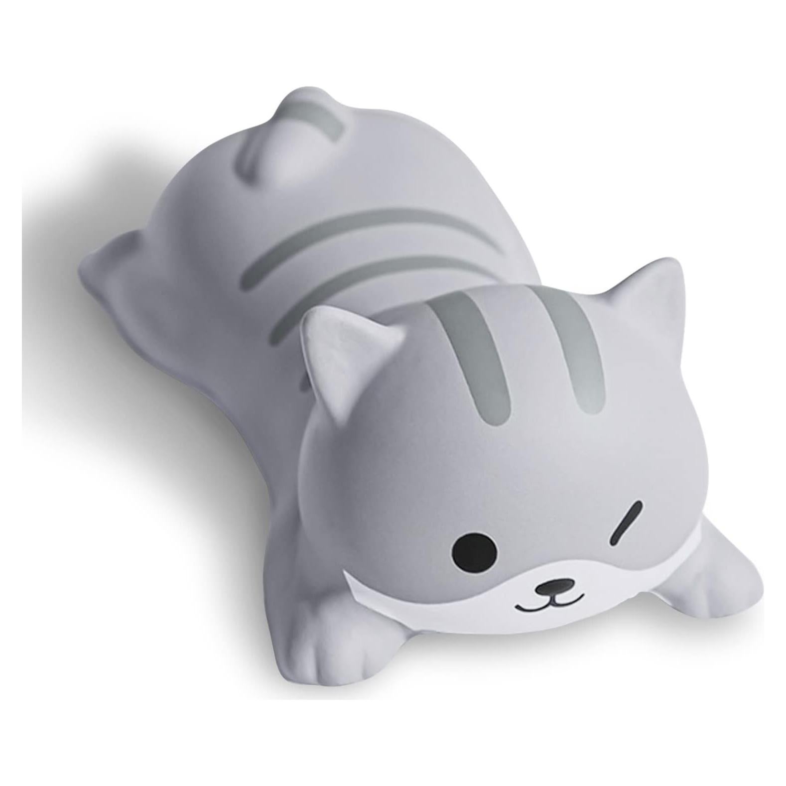Soporte de Muñeca para Ratón Hautllaif Gato Gris Ergonómico