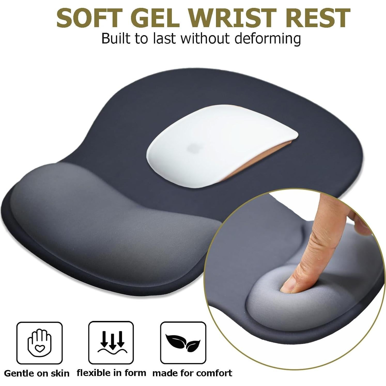 Alfombrilla de Ratón Ergonómica NEENALO con Reposamuñecas