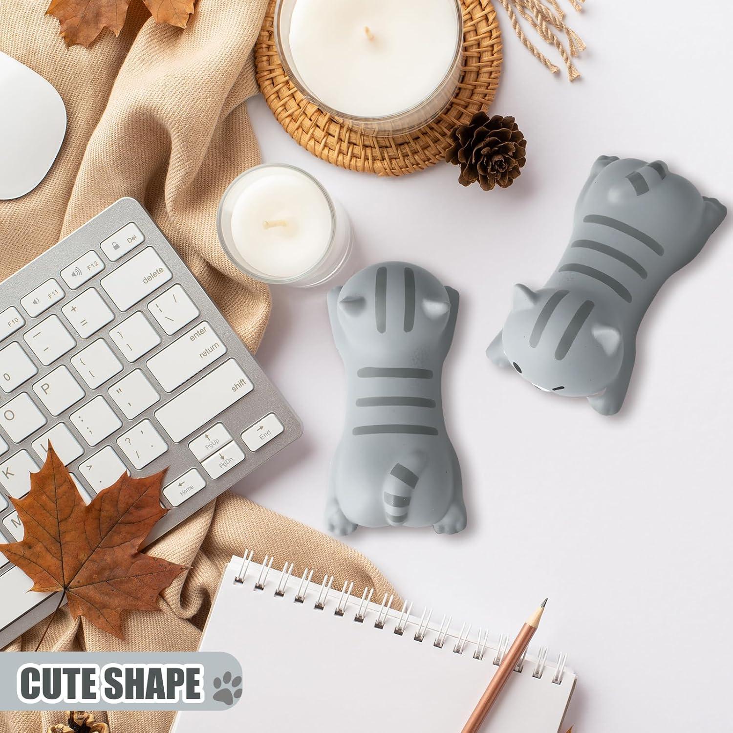 Soporte de Muñeca Ergonómico Kanayu Gato 2 Pcs Espuma PU