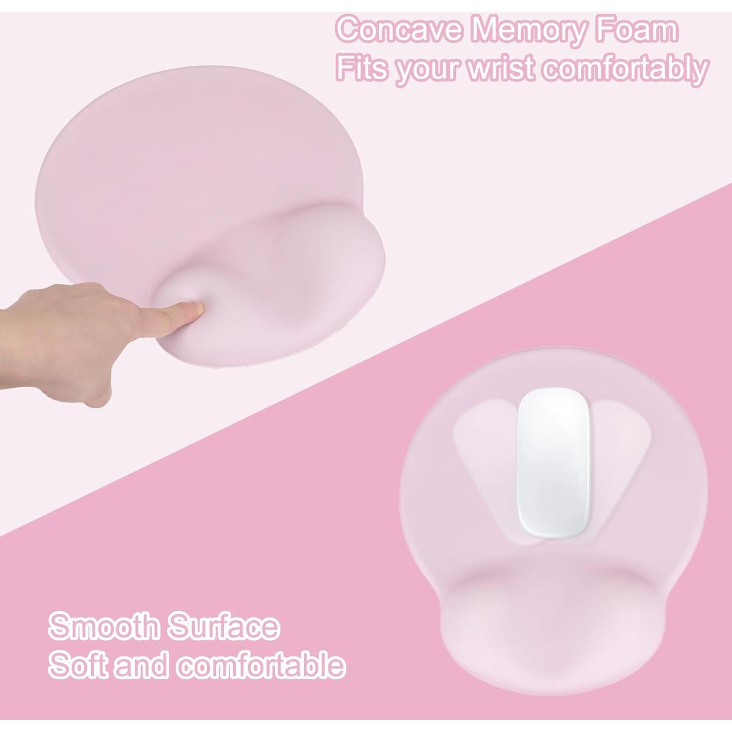 Alfombrilla Ergonómica Lvtree con Reposamuñecas Rosa