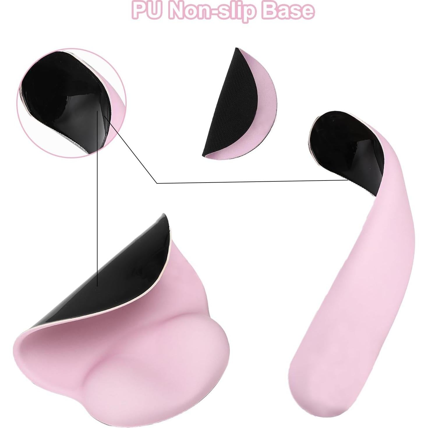 Alfombrilla Ergonómica Lvtree con Reposamuñecas Rosa