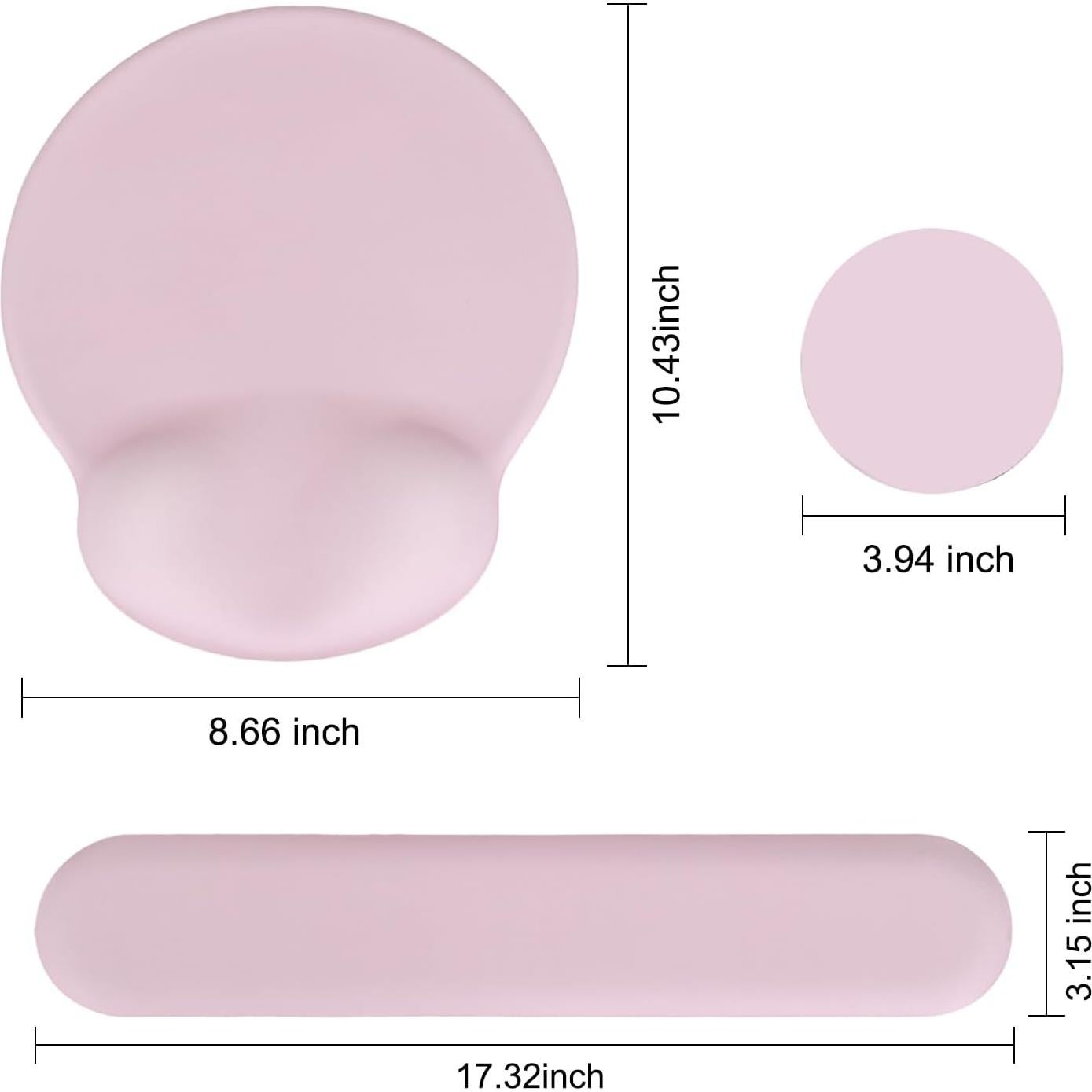 Alfombrilla Ergonómica Lvtree con Reposamuñecas Rosa