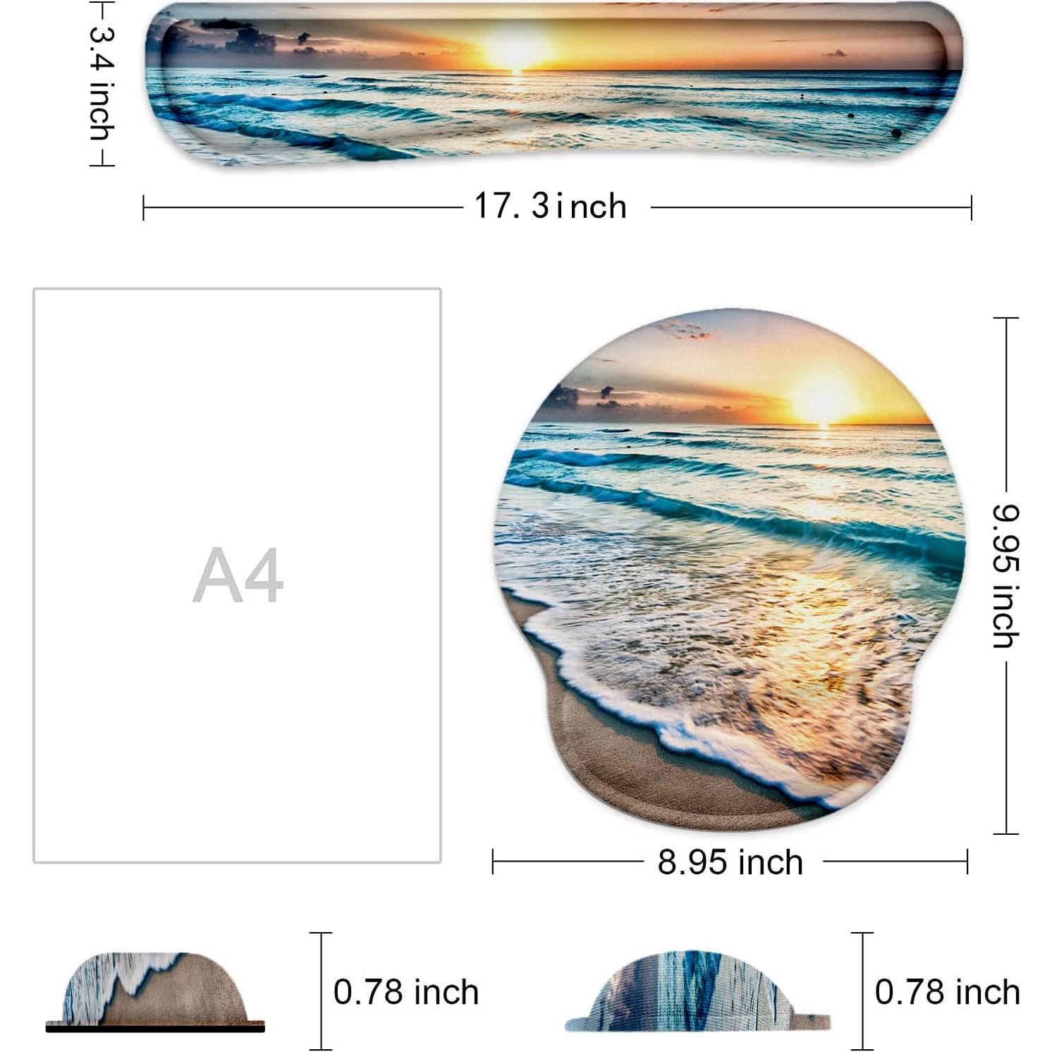 Alfombrilla de Ratón Ergonómica Lateefah con Reposamuñecas 3 en 1