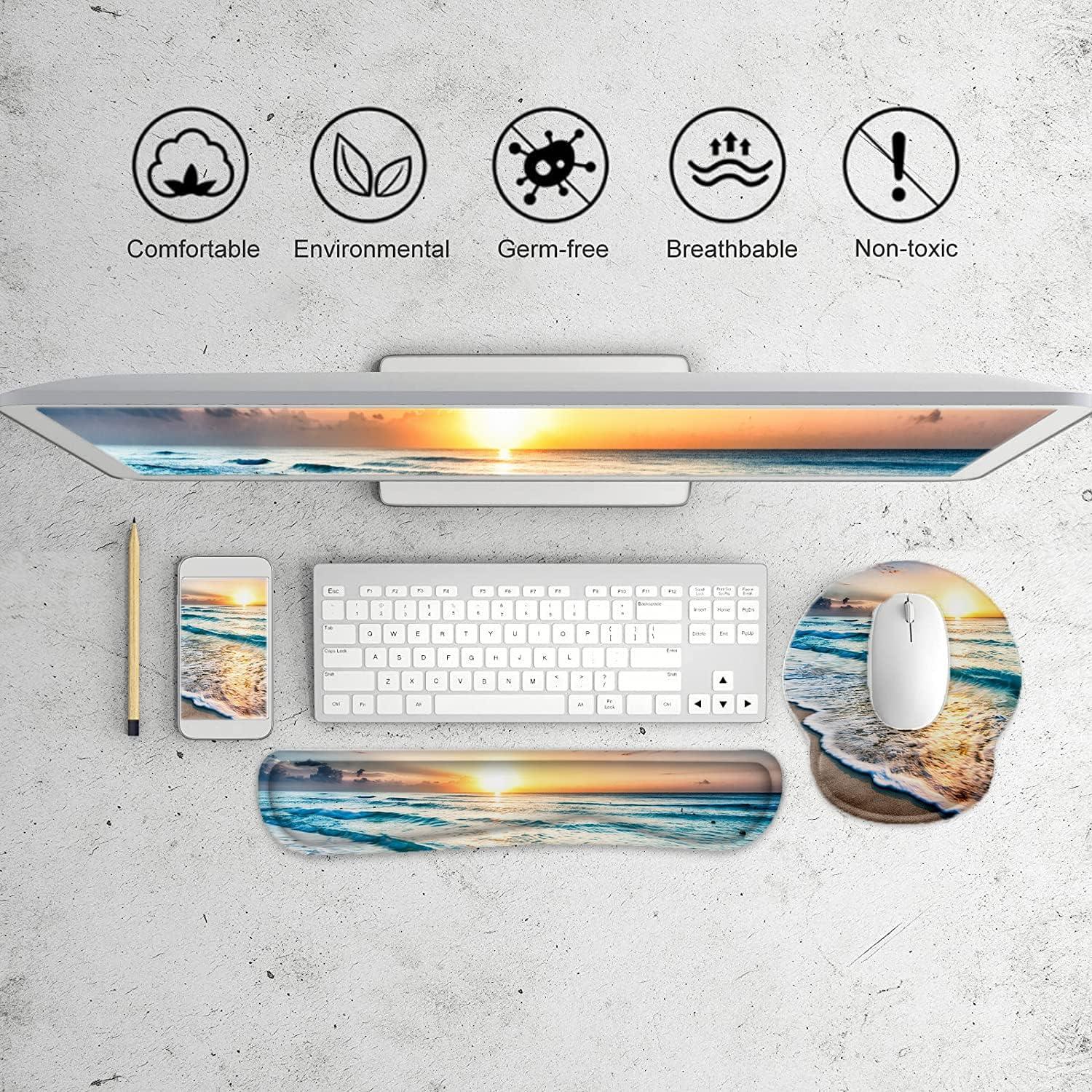 Alfombrilla de Ratón Ergonómica Lateefah con Reposamuñecas 3 en 1