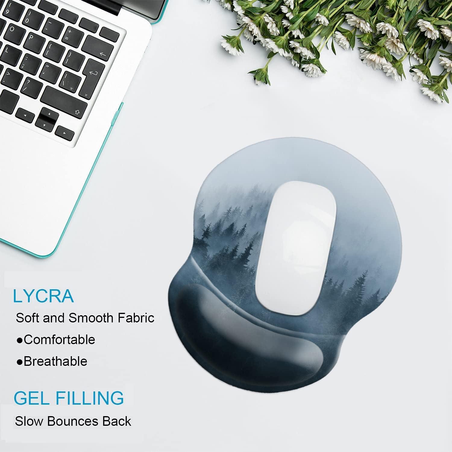 Alfombrilla de Ratón Ergonomica Knocent con Reposamuñecas Bosque