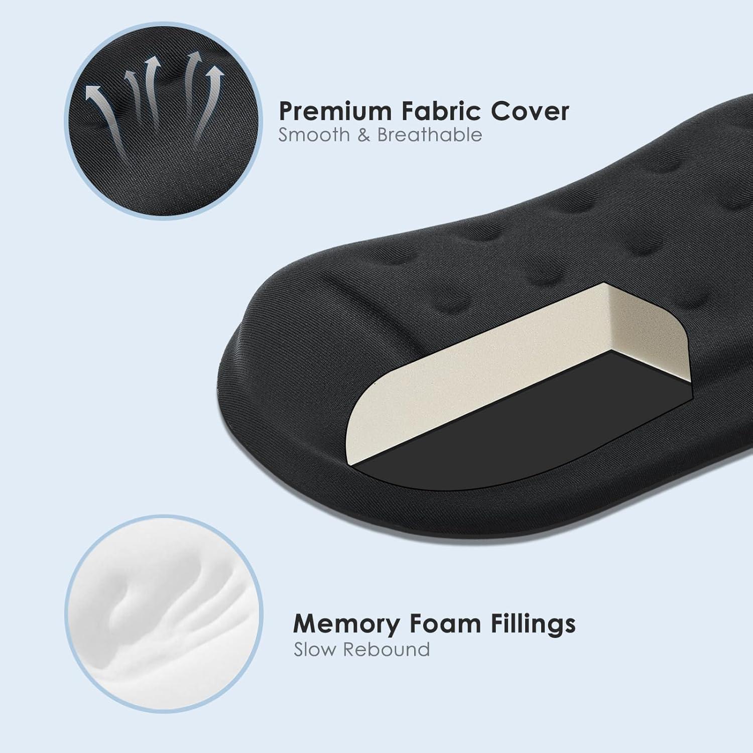 Reposa Muñeca Grande VANKEY Ergonómico Espuma Viscoelástica