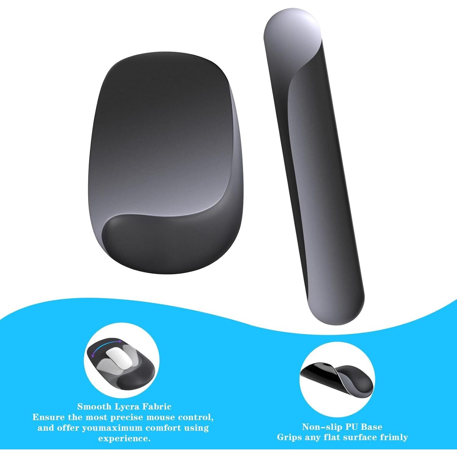 Soporte de Reposamuñecas Ergonómico CFHYZAZNCL - Gel y Lycra