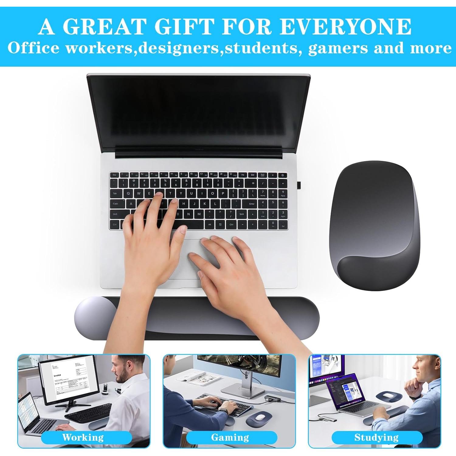 Soporte de Reposamuñecas Ergonómico CFHYZAZNCL - Gel y Lycra