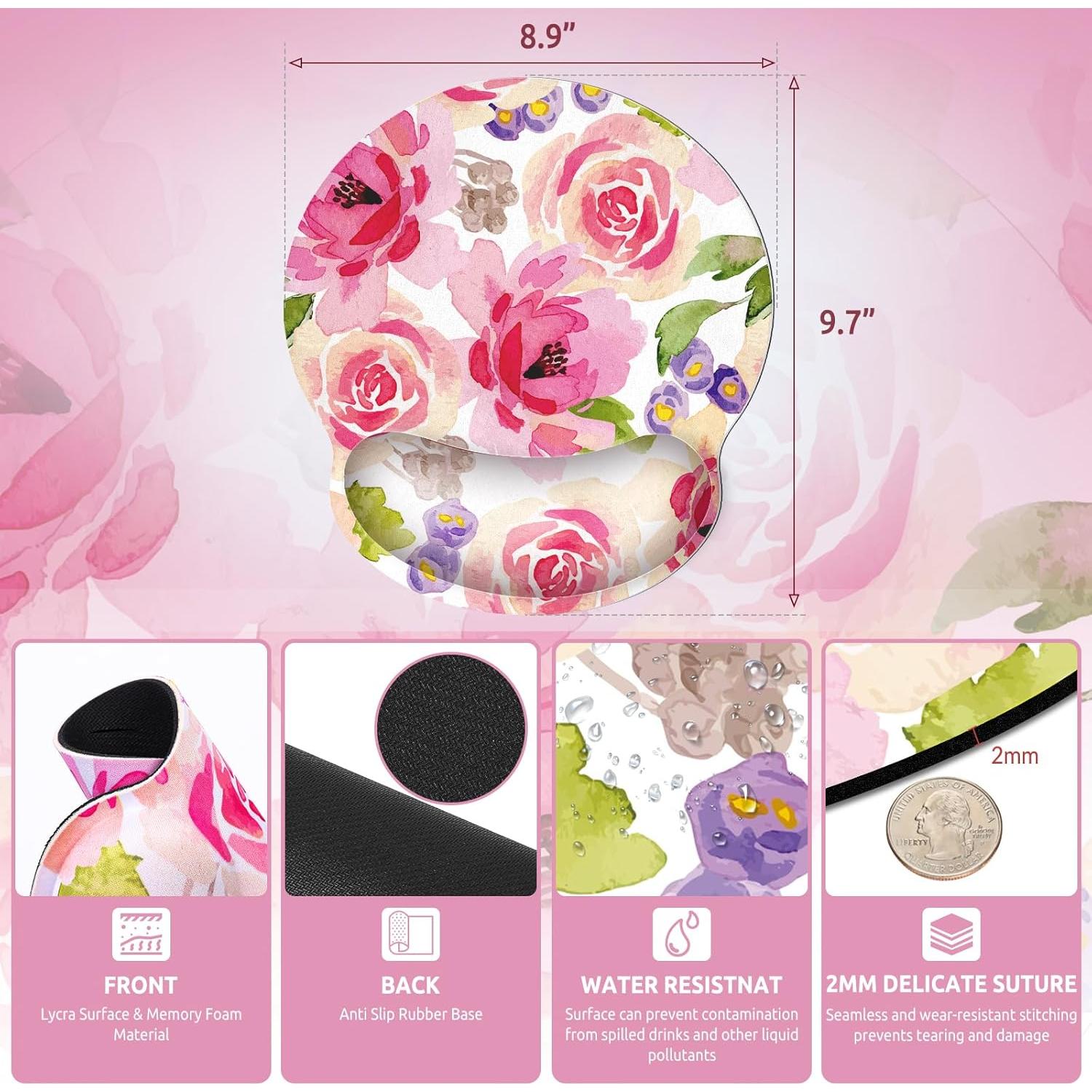 Alfombrilla de Ratón Ergonómica Zuozee con Reposamuñecas de Gel