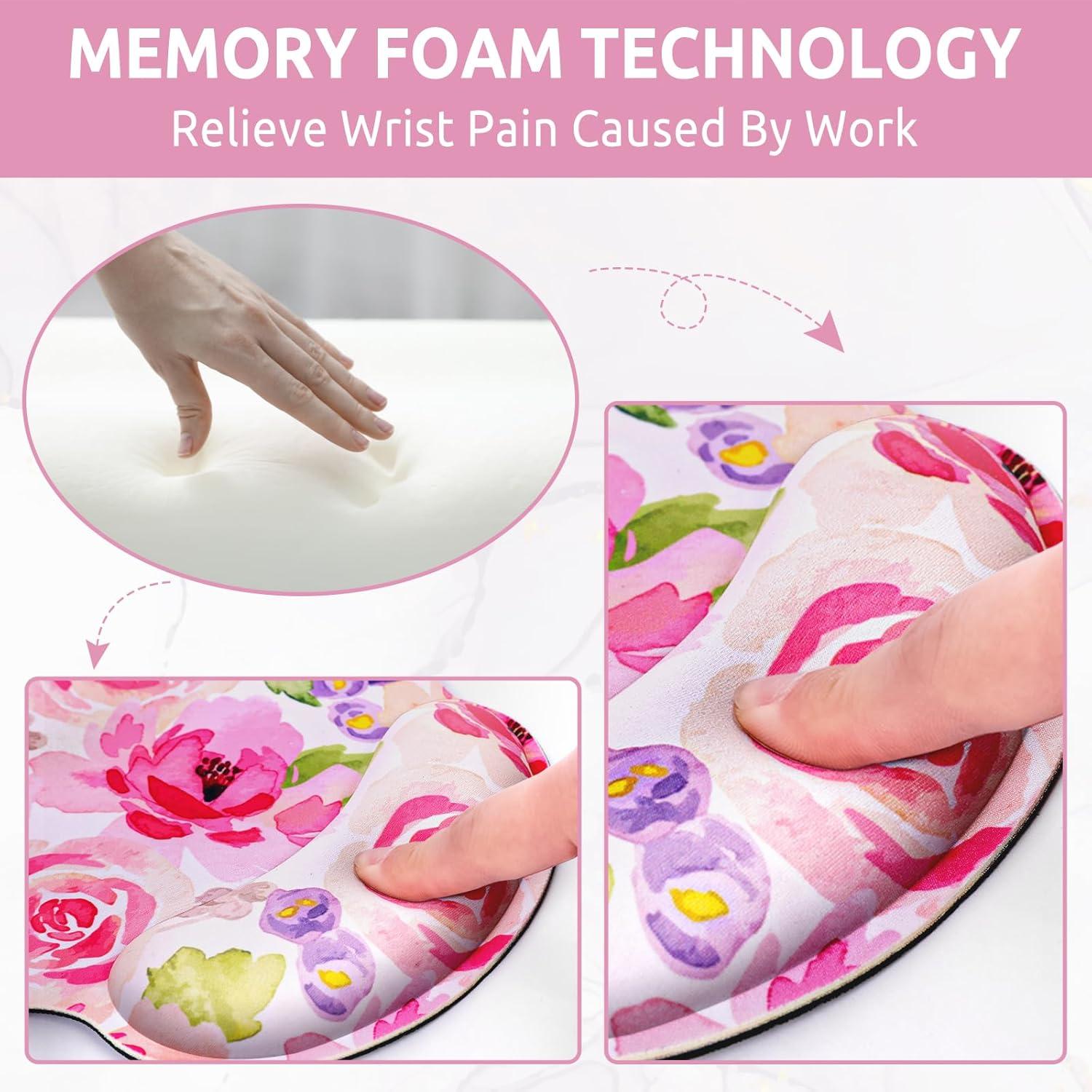 Alfombrilla de Ratón Ergonómica Zuozee con Reposamuñecas de Gel