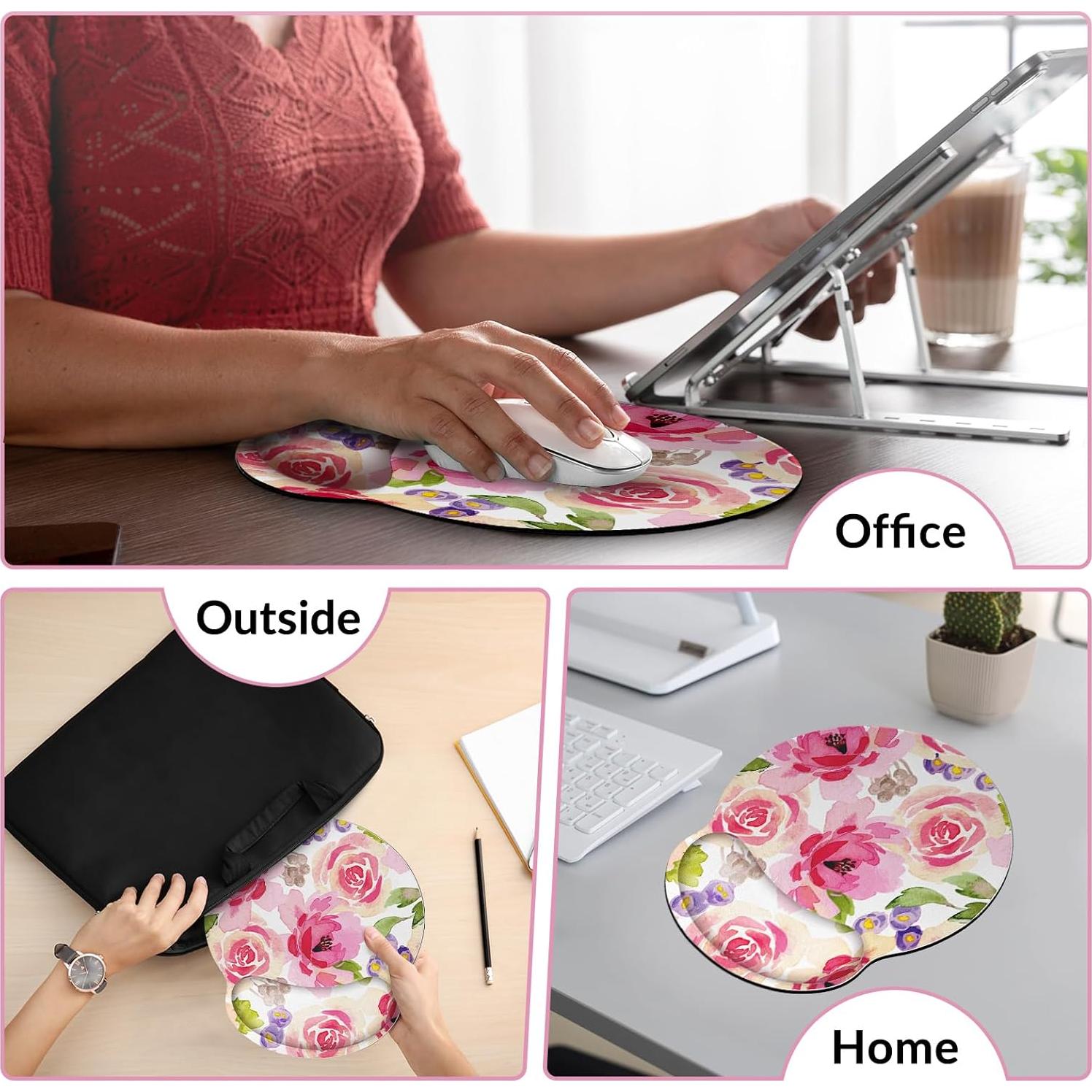 Alfombrilla de Ratón Ergonómica Zuozee con Reposamuñecas de Gel