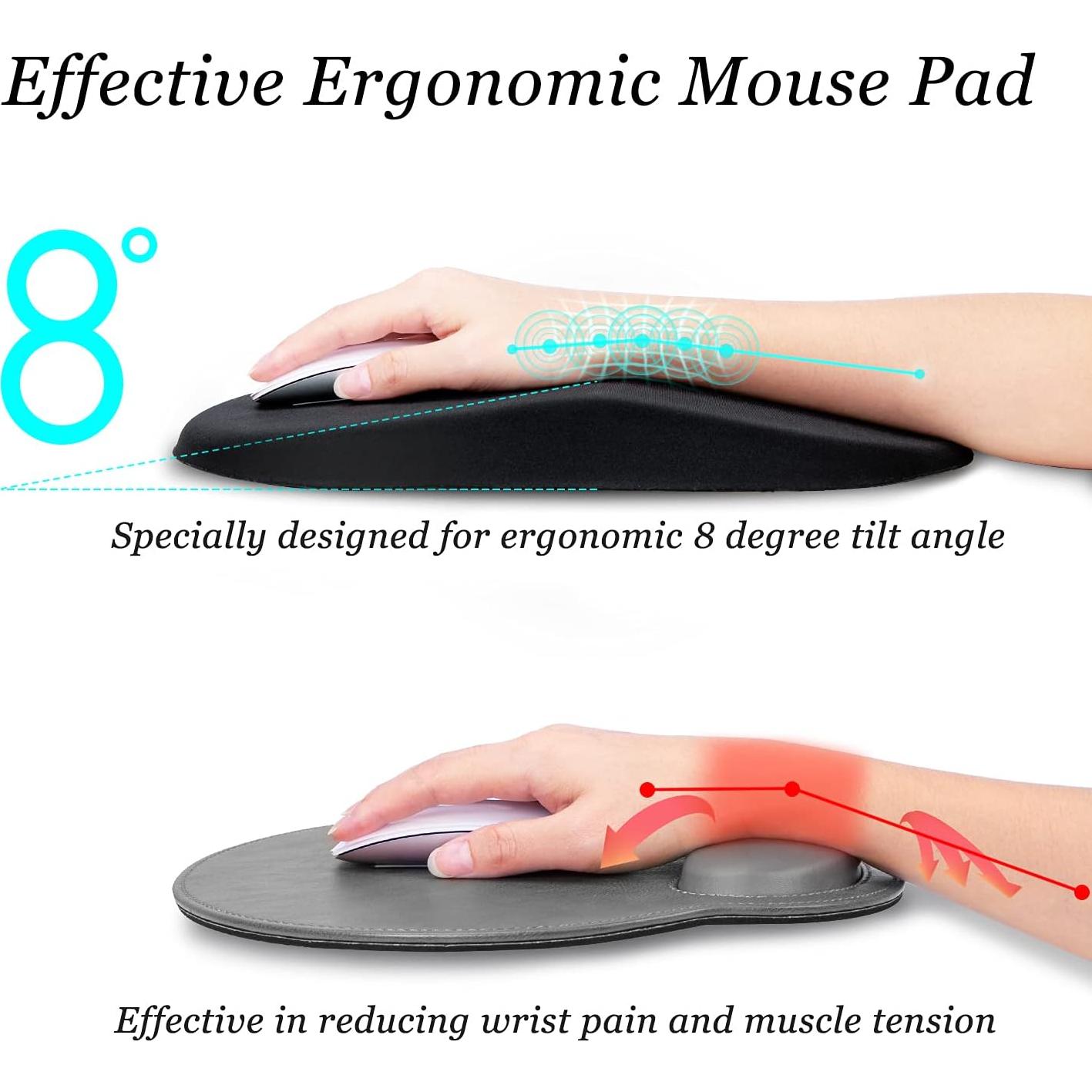 Almohadilla de Ratón Ergonómica Hueilm con Soporte para Muñeca