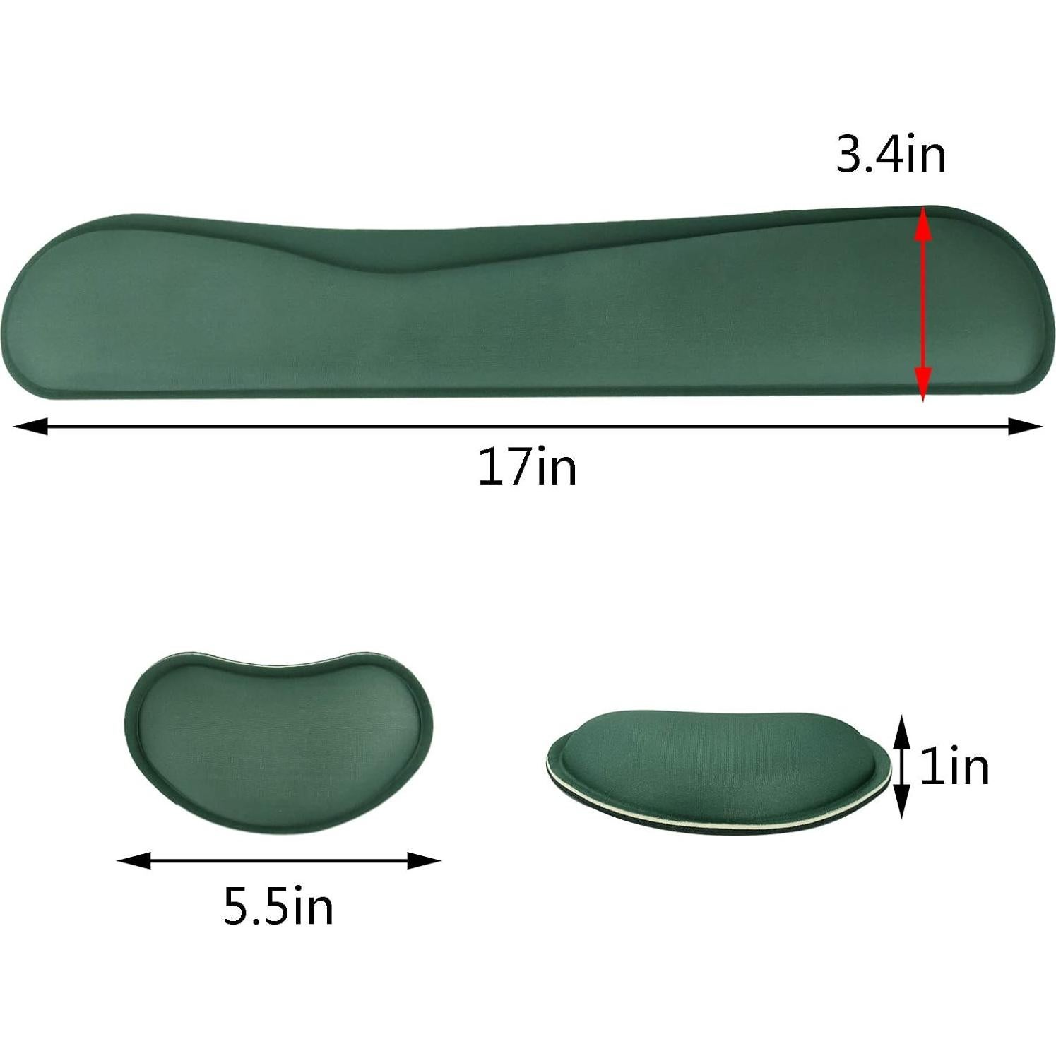Juego de Almohadillas Ergonómicas Poualss para Teclado y Ratón