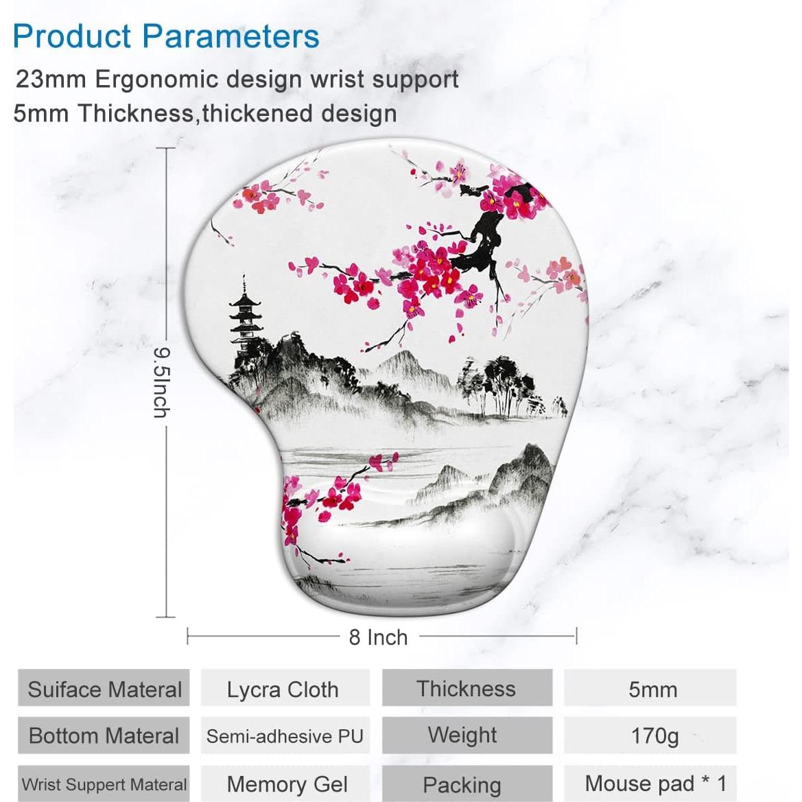 Almohadilla de Ratón Ergonómica ITNRSIIET Sakura 24x21 cm