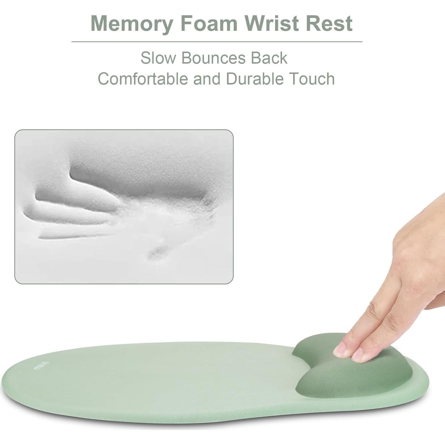 Alfombrilla de Ratón Ergonómica MOSISO Verde Antiguo 24.5x22cm