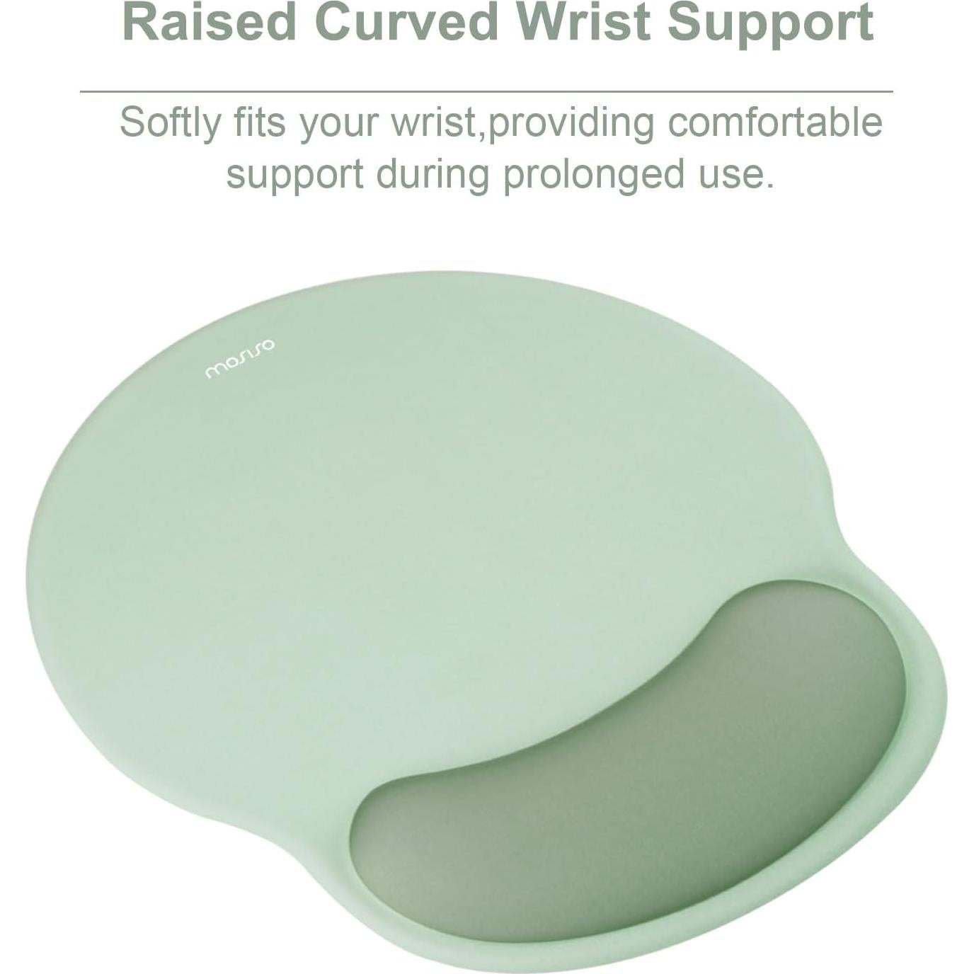 Alfombrilla de Ratón Ergonómica MOSISO Verde Antiguo 24.5x22cm