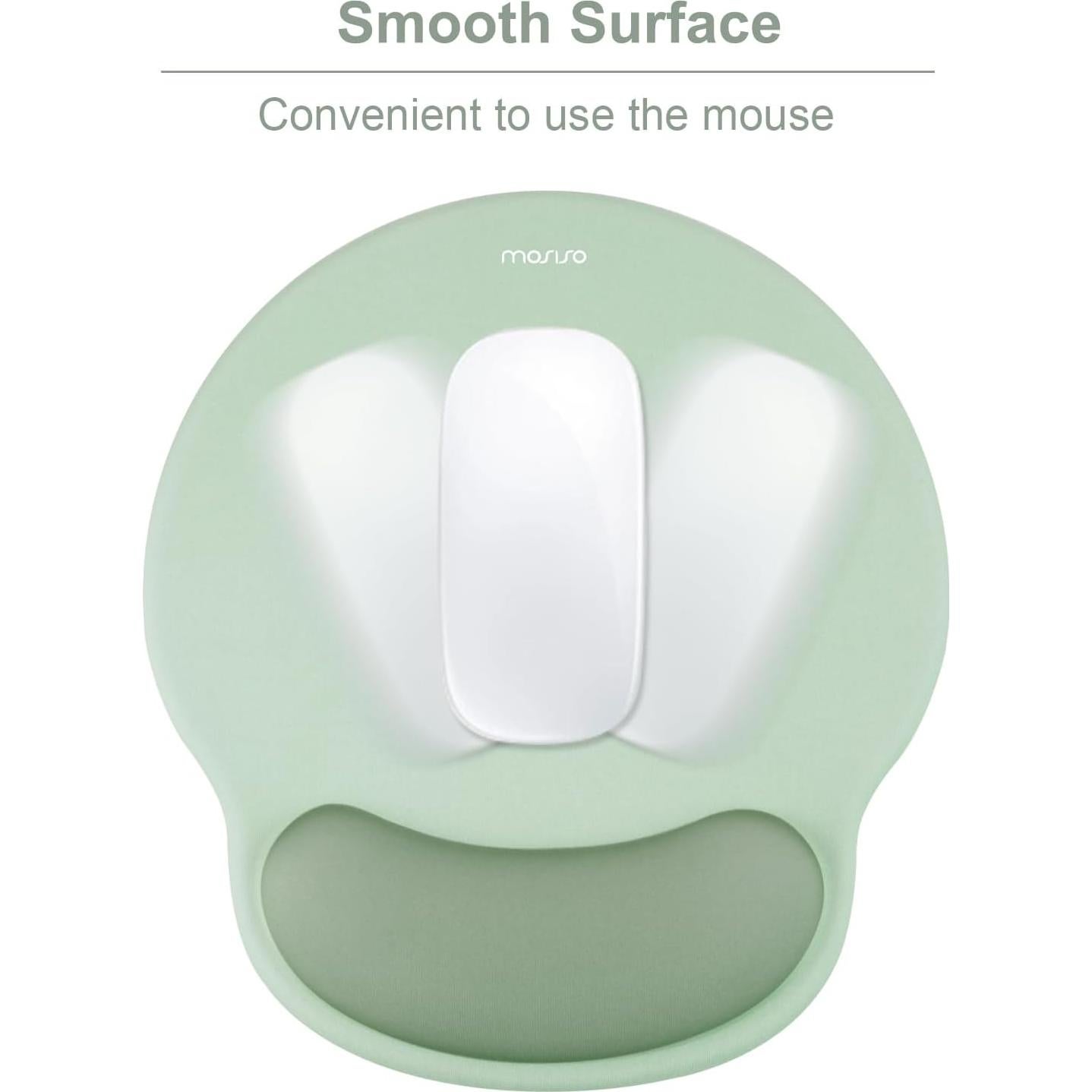 Alfombrilla de Ratón Ergonómica MOSISO Verde Antiguo 24.5x22cm