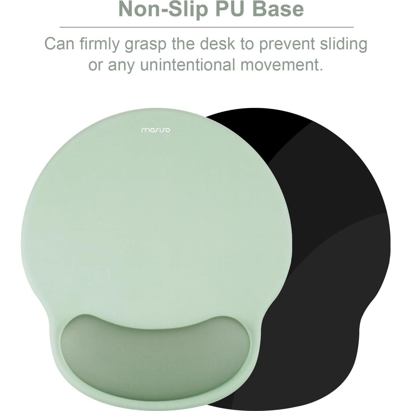 Alfombrilla de Ratón Ergonómica MOSISO Verde Antiguo 24.5x22cm