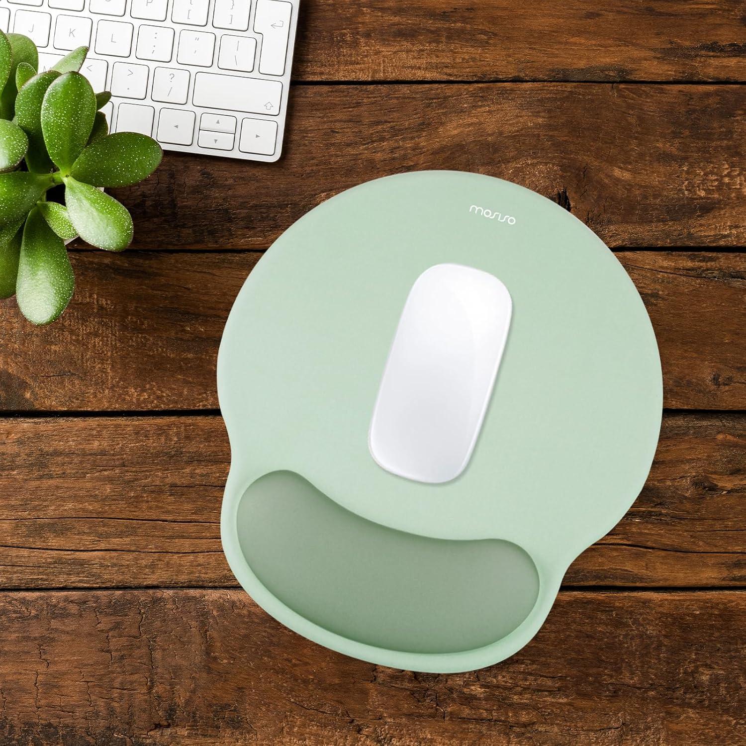 Alfombrilla de Ratón Ergonómica MOSISO Verde Antiguo 24.5x22cm