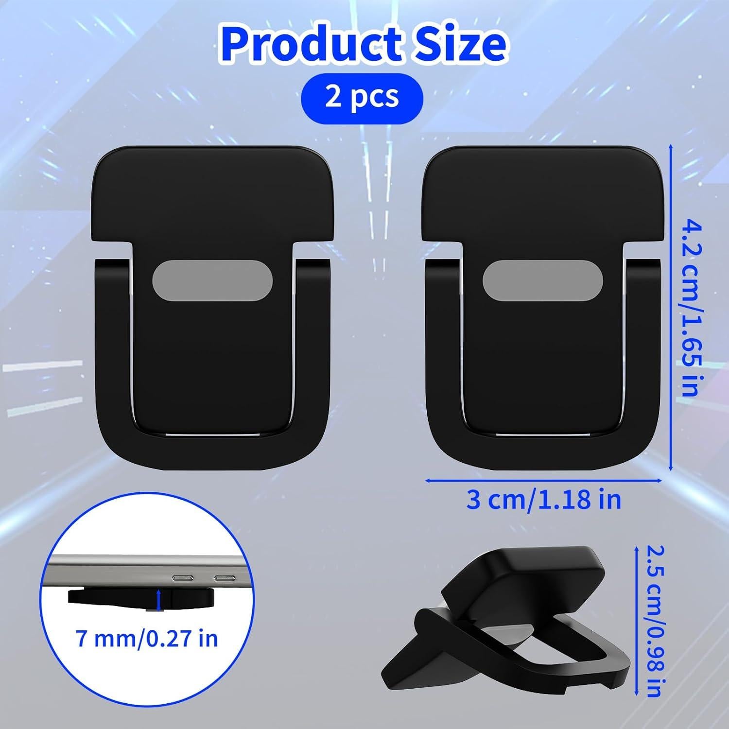 Soporte de Teclado Ajustable Notoke Negro Plegable 2 Pcs