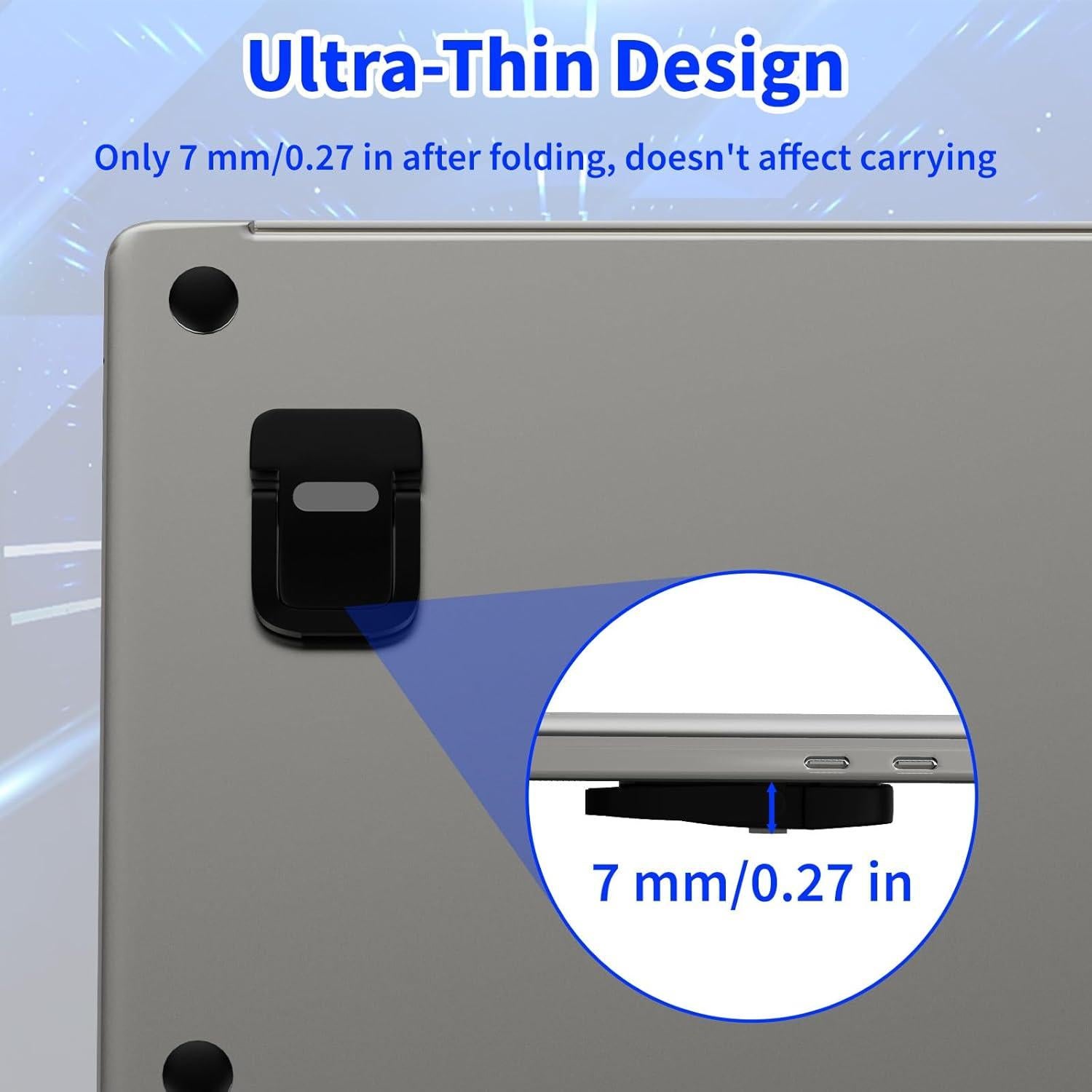 Soporte de Teclado Ajustable Notoke Negro Plegable 2 Pcs