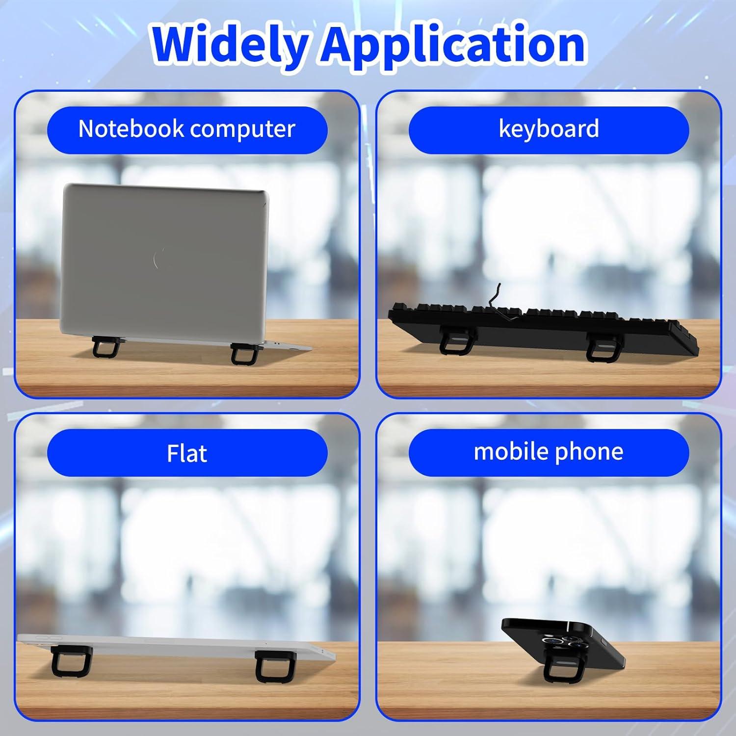 Soporte de Teclado Ajustable Notoke Negro Plegable 2 Pcs