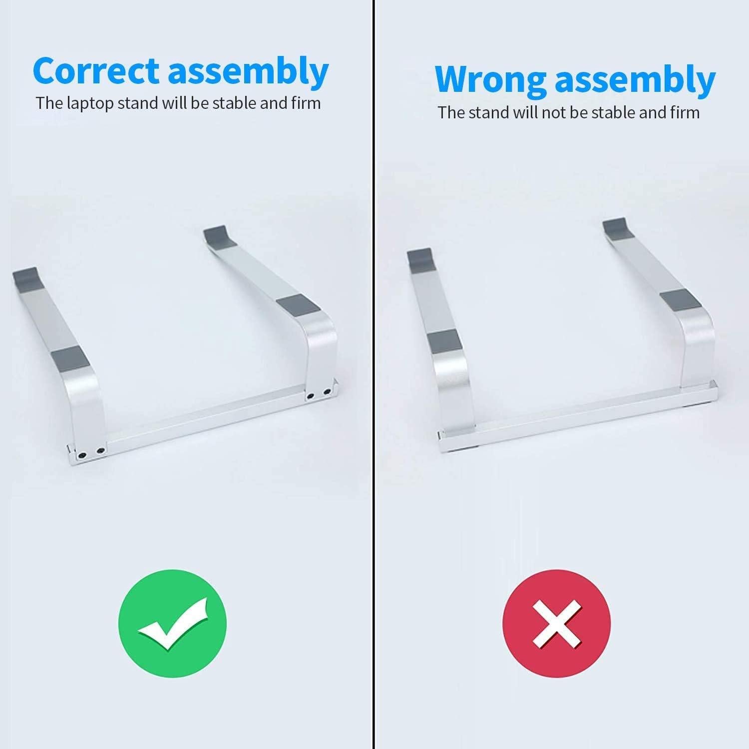 Soporte Ergonómico para Laptop LENRUE Plata 12-16.2"