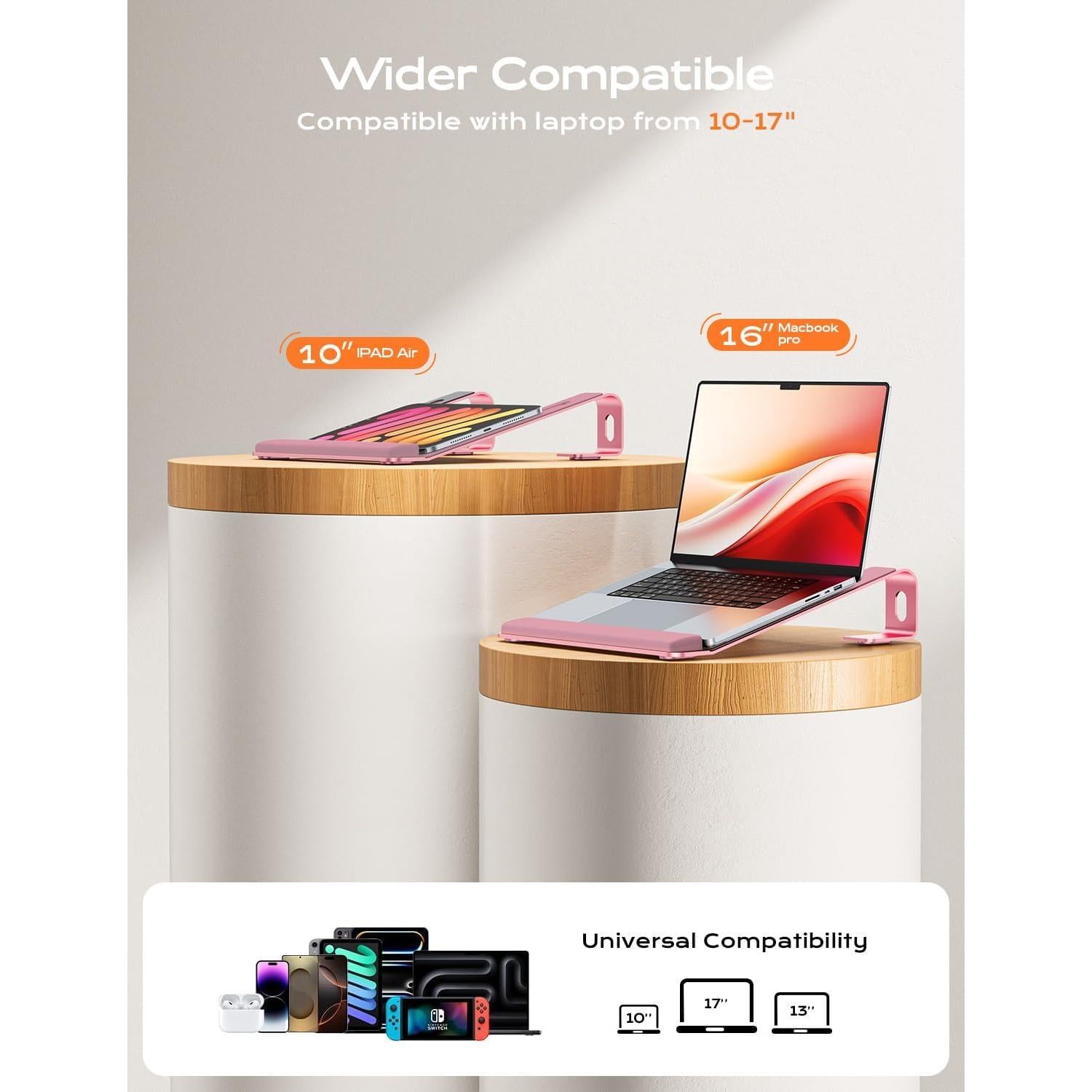 Soporte Ergonómico para Laptop LOXP NH-04 con Reposamuñecas