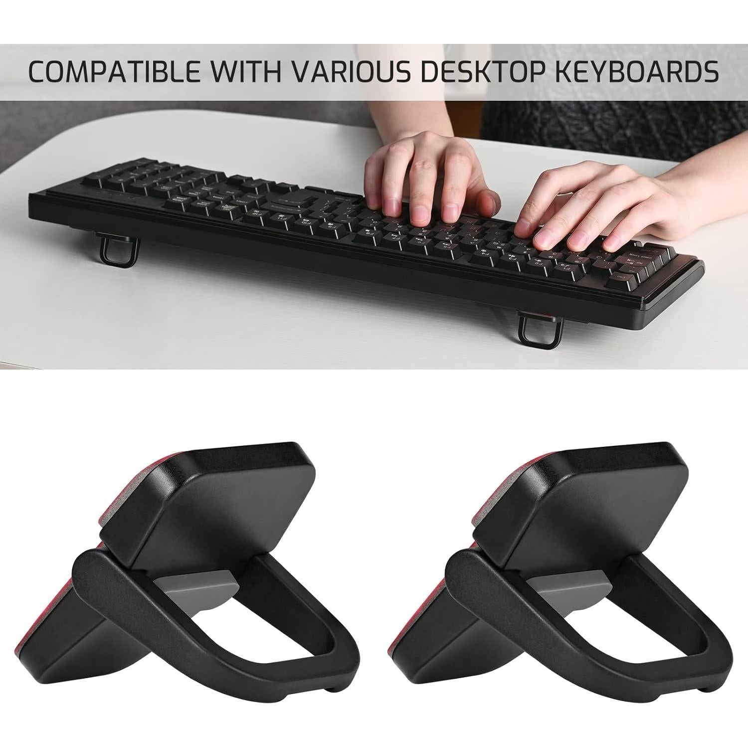 Soporte de Laptop Invisible Bidponds 2 PCS Aluminio Negro