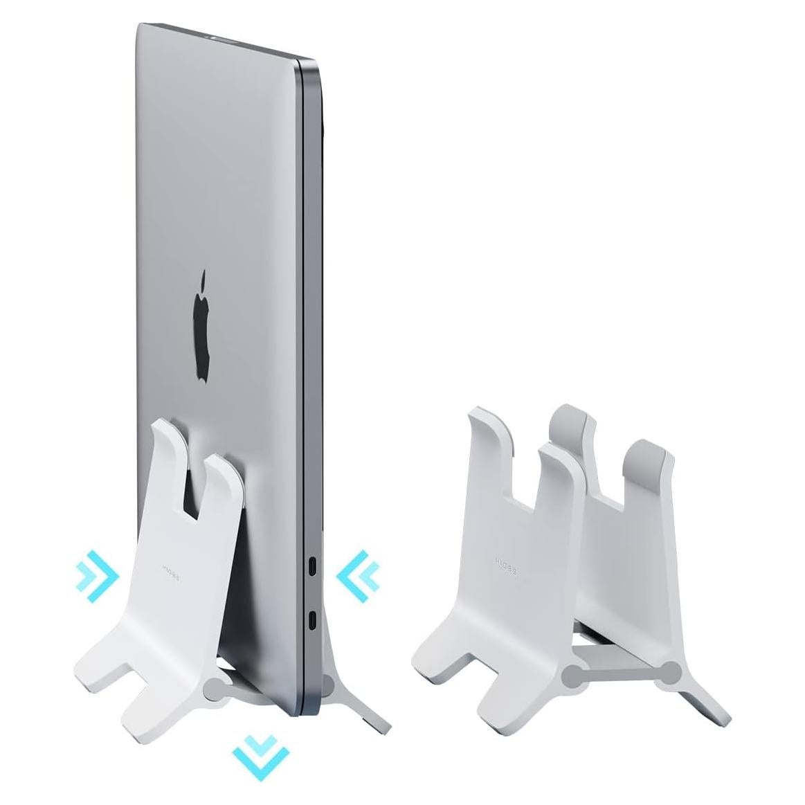 Soporte Vertical para Laptop Hagibis ABS Blanco - Ahorra Espacio