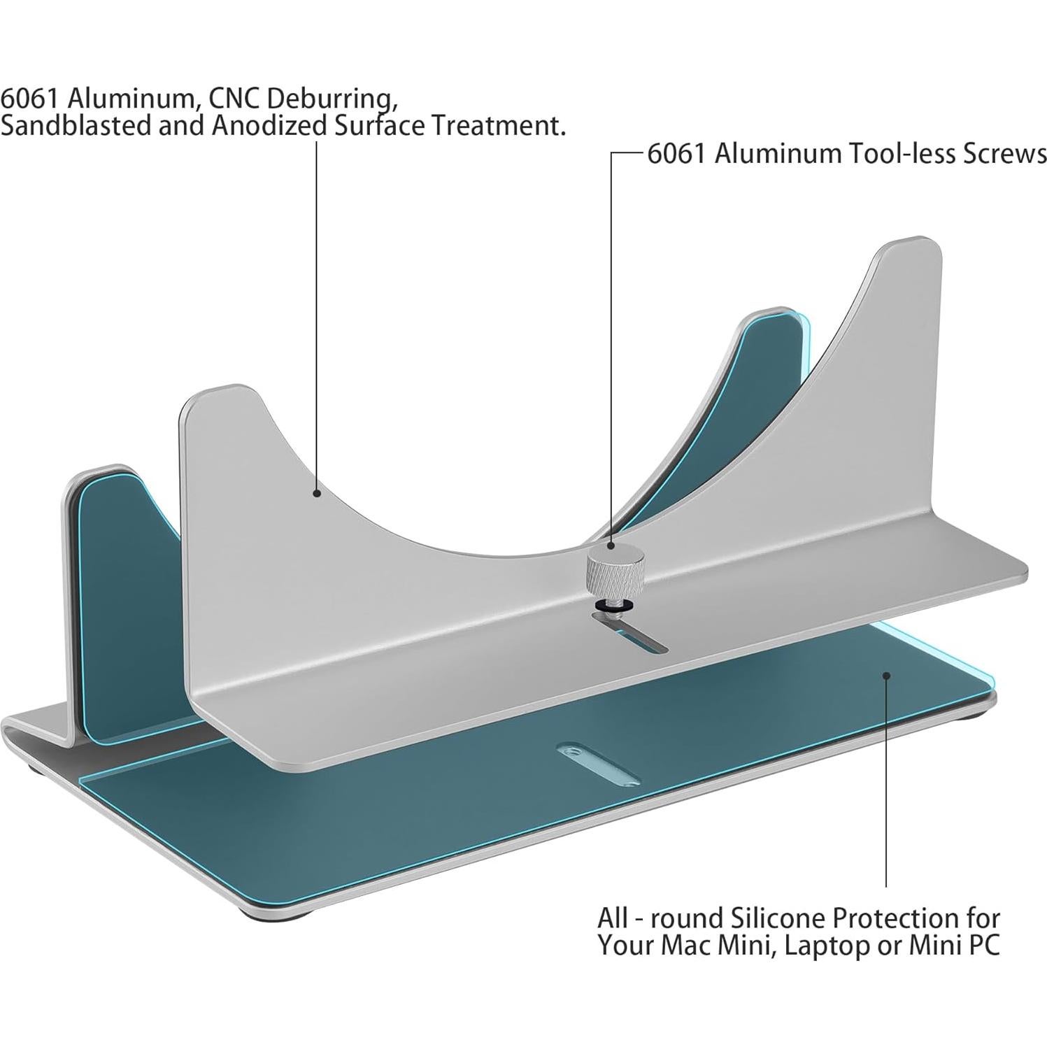 Soporte Vertical Ajustable Psitek para Mac Mini 2005-2023