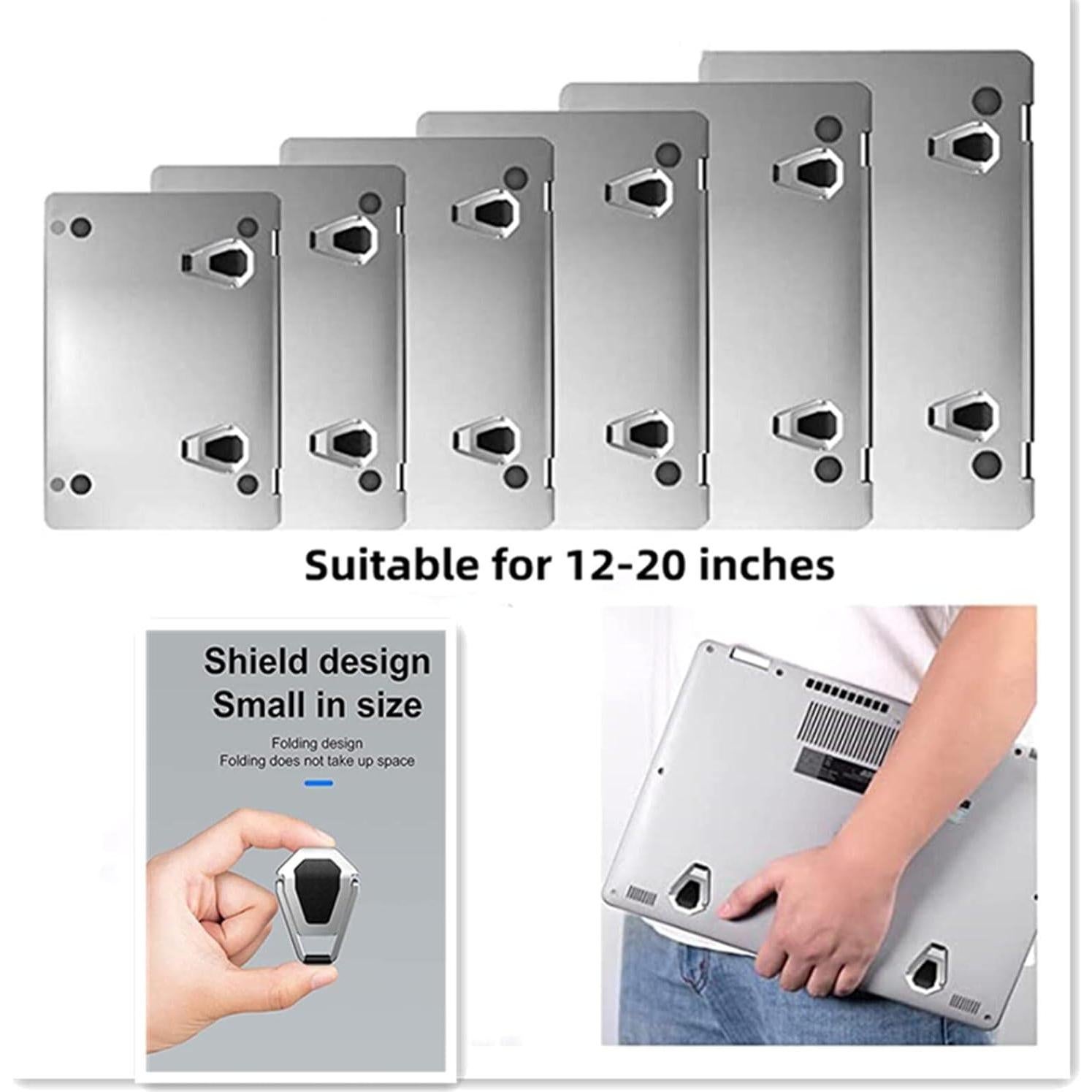 Soporte de Laptop Invisible MIYKUISH - 2PCS Aleación Zinc 12-20"