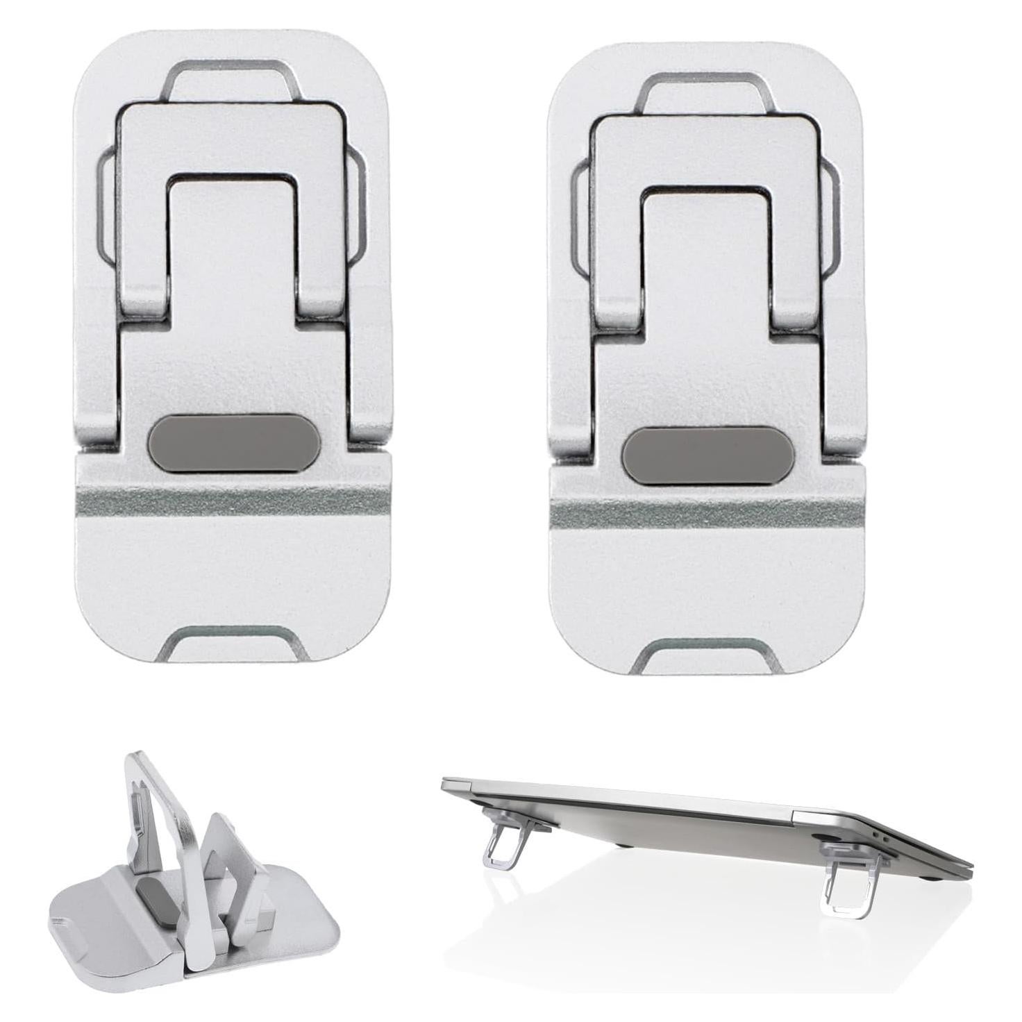 Soporte de Teclado Plegable Bruislard 2 Piezas Aleación Zinc Plata