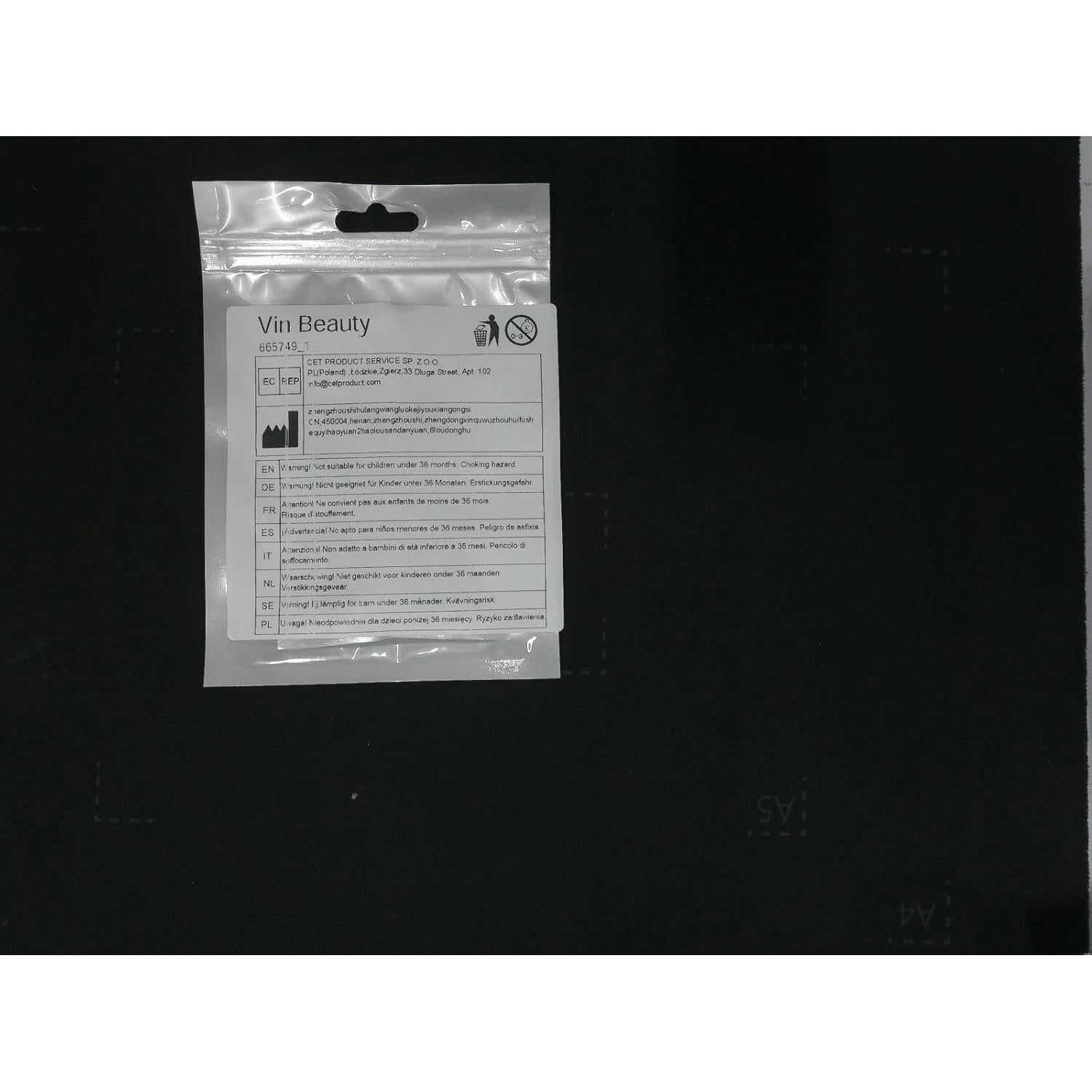 Soporte de Teclado Plegable Vin Beauty - 2 Piezas ABS Negro