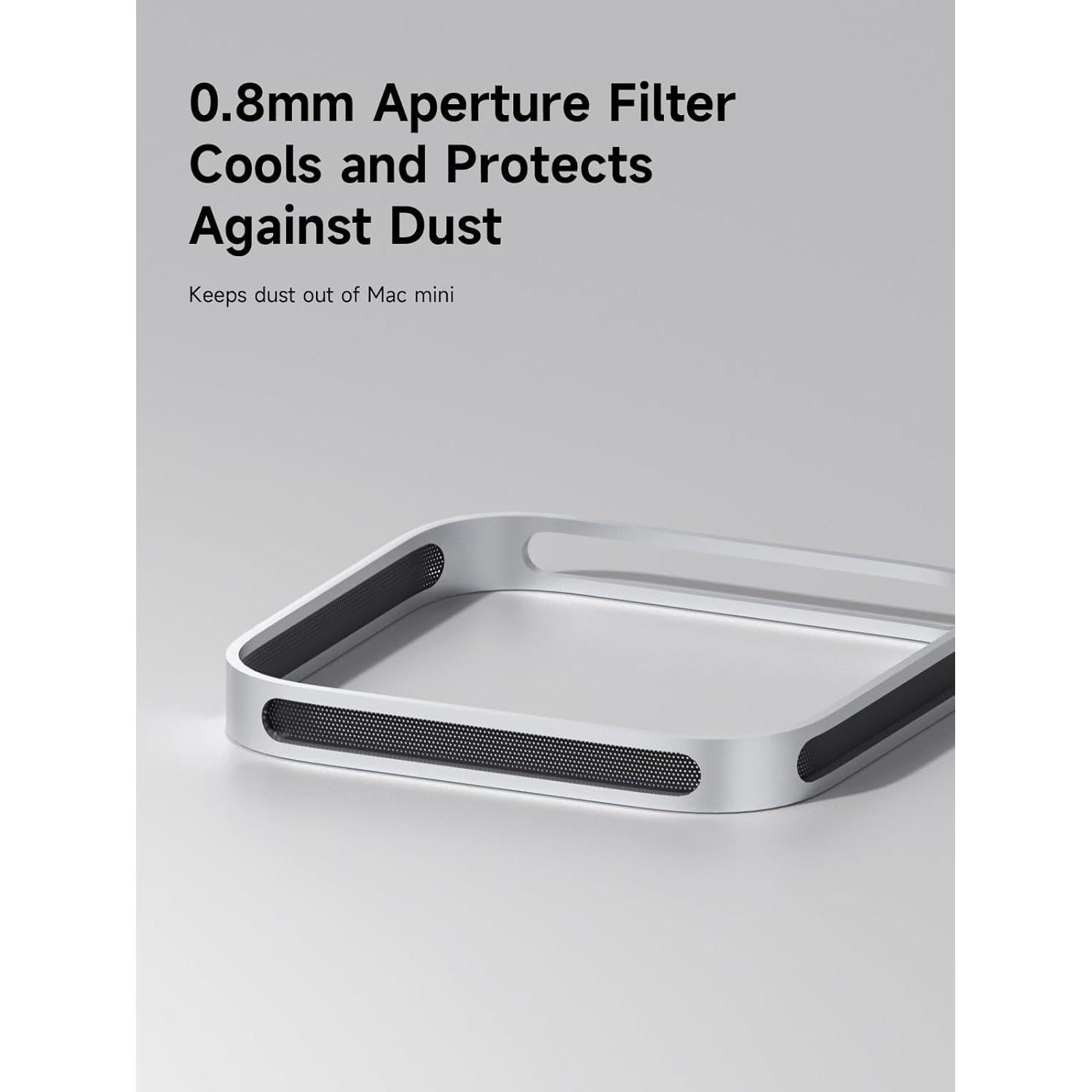 Soporte de Escritorio Hagibis para Mac Mini M4 Pro - Aluminio, Antideslizante