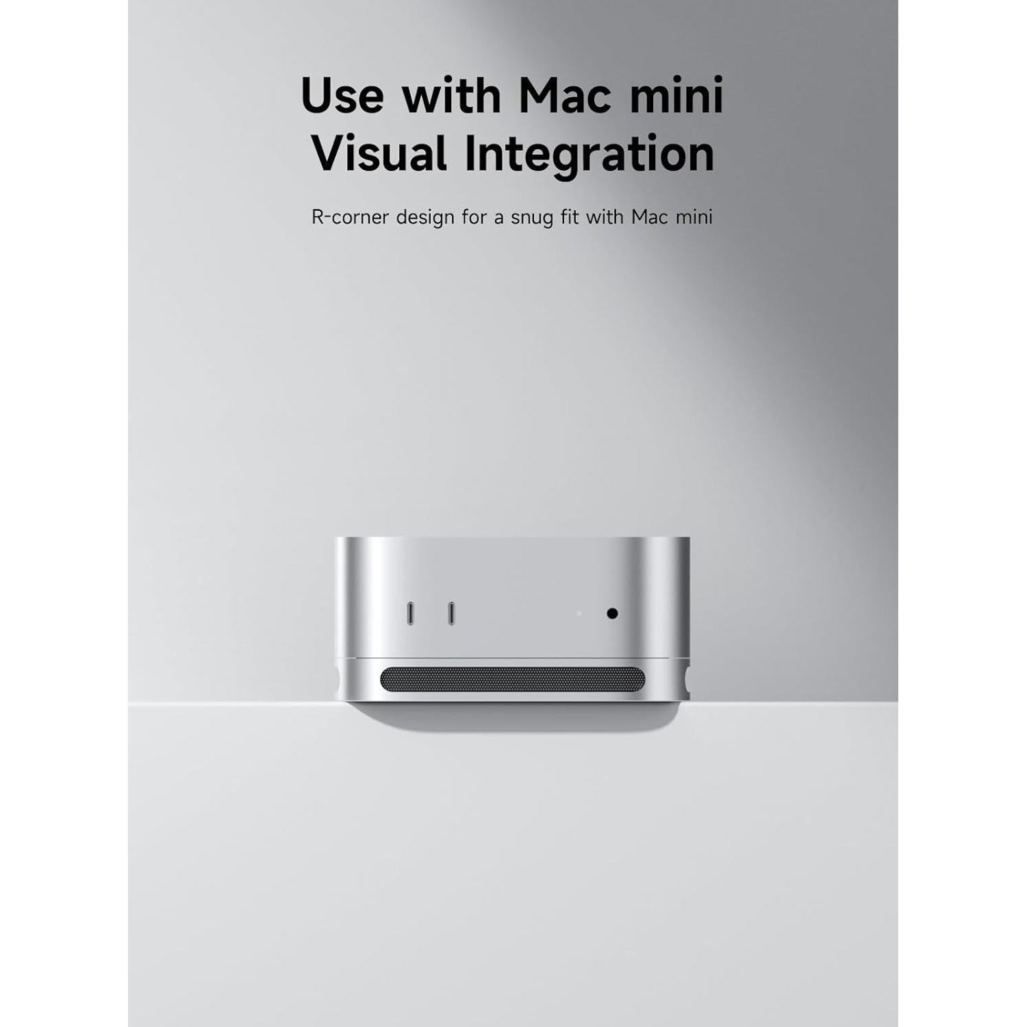 Soporte de Escritorio Hagibis para Mac Mini M4 Pro - Aluminio, Antideslizante