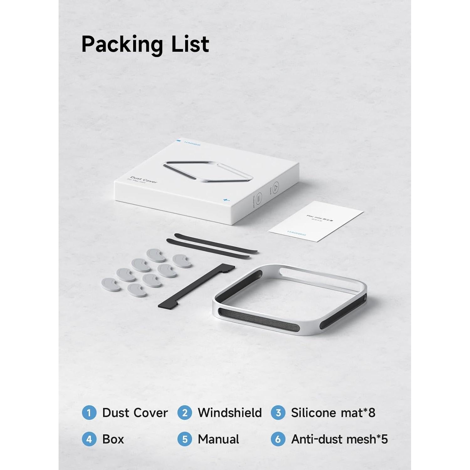 Soporte de Escritorio Hagibis para Mac Mini M4 Pro - Aluminio, Antideslizante