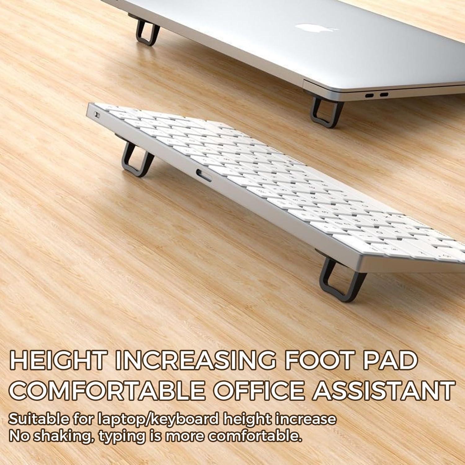 Soporte para Laptop Plegable LINYUEARUI 4 Pcs Negro y Blanco