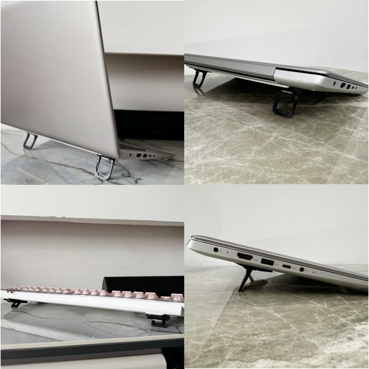 Soporte para Laptop OHNAKON Plegable Antideslizante 10-17" Negro