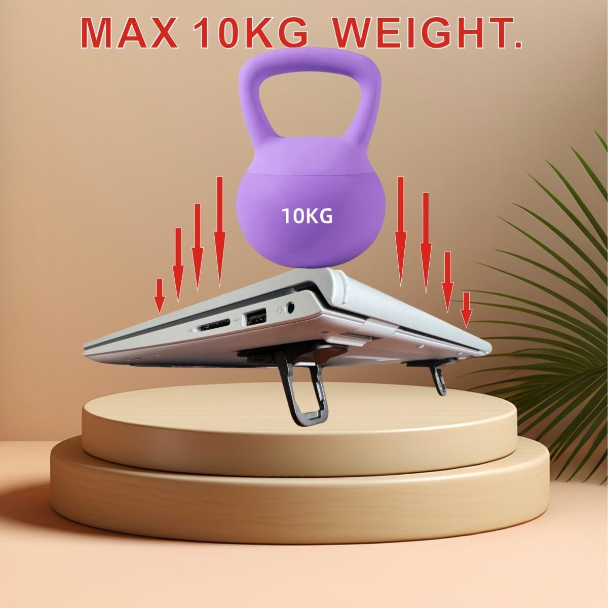 Soporte para Laptop OHNAKON Plegable Antideslizante 10-17" Negro