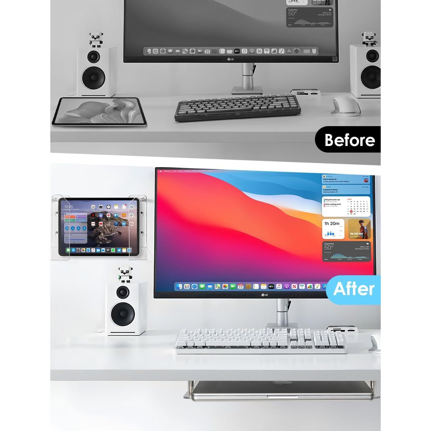 Soporte de Montaje en Pared para Laptop HaoHaio 5.8x19.6cm