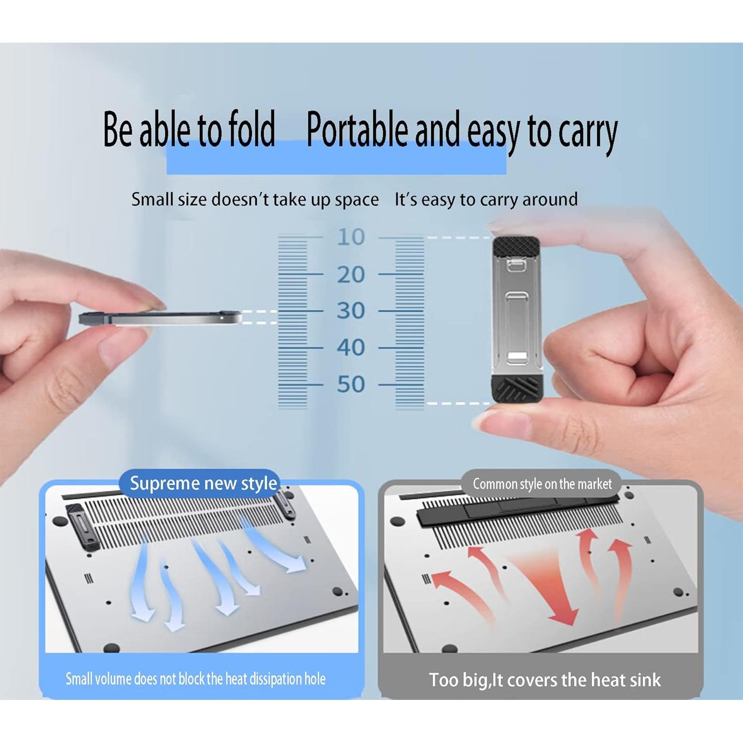 Soporte de Laptop Ergonómico Aluminio Portátil H22-4