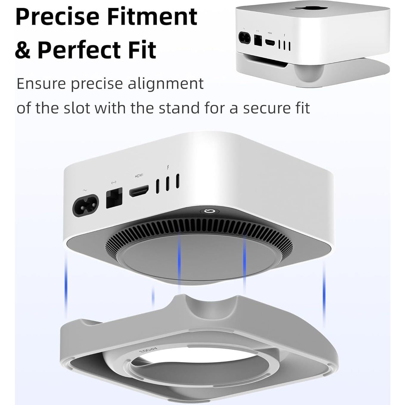 Soporte de Escritorio ELETIUO para Mac Mini M4/M4 Pro 2024
