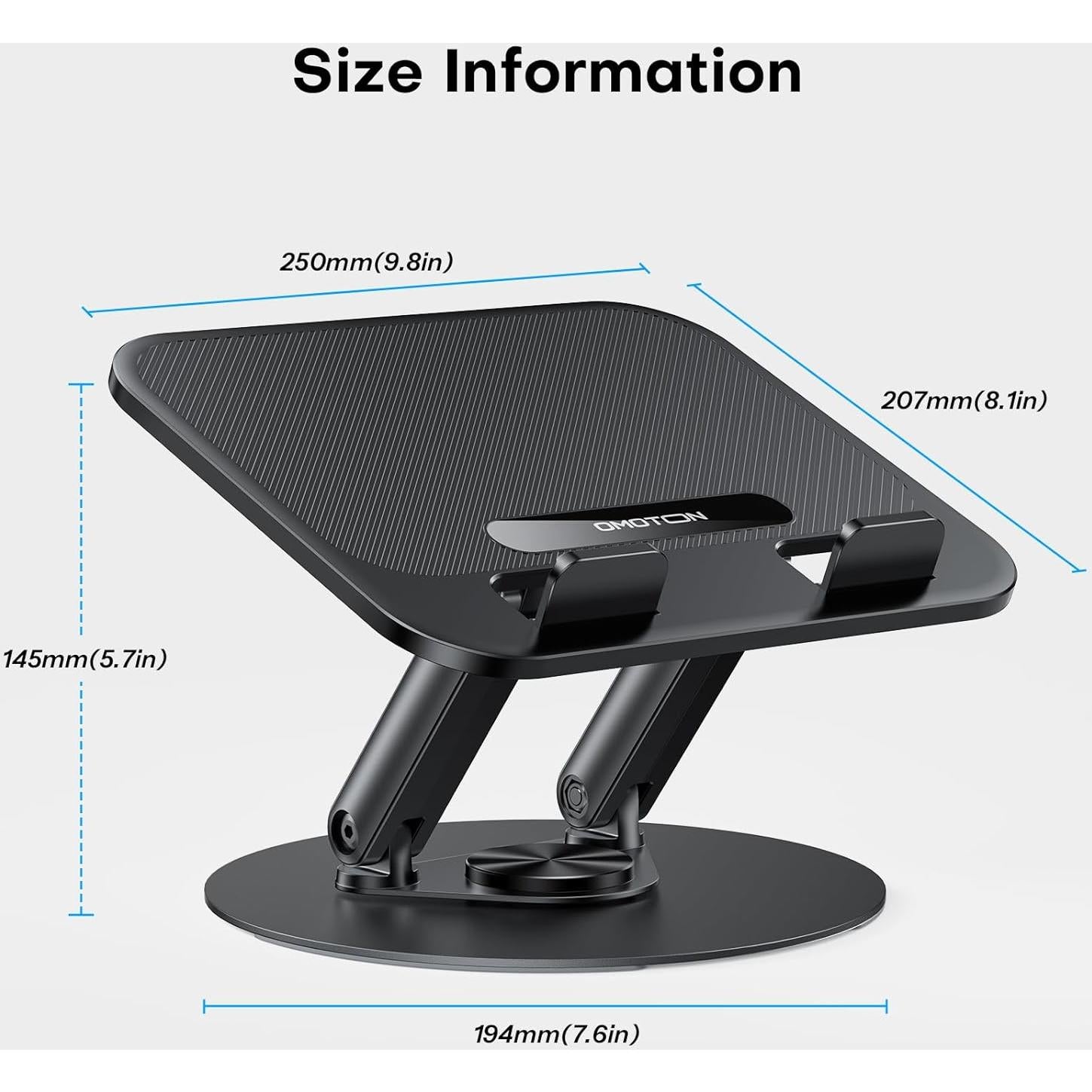 Soporte para Laptop OMOTON Ergonómico 360° Plegable hasta 14"