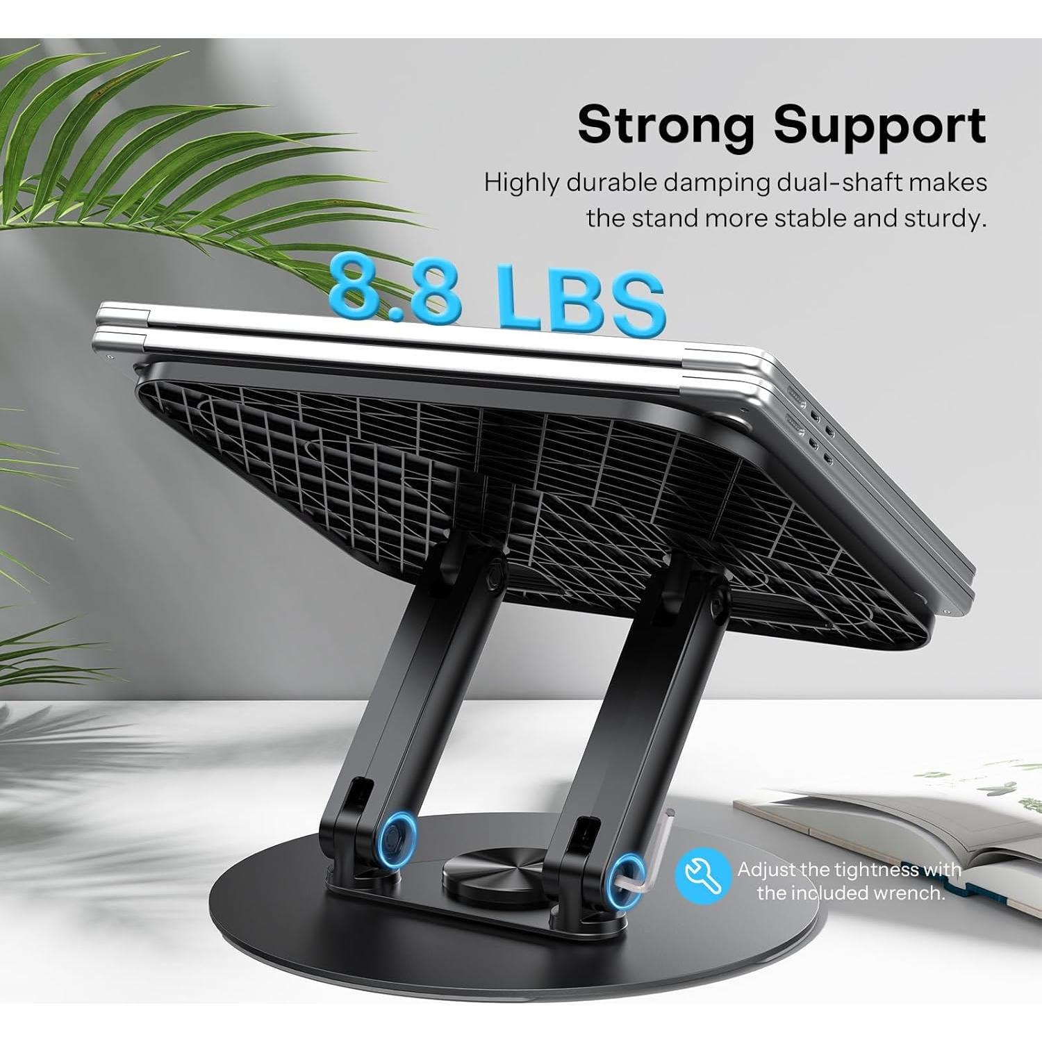 Soporte para Laptop OMOTON Ergonómico 360° Plegable hasta 14"