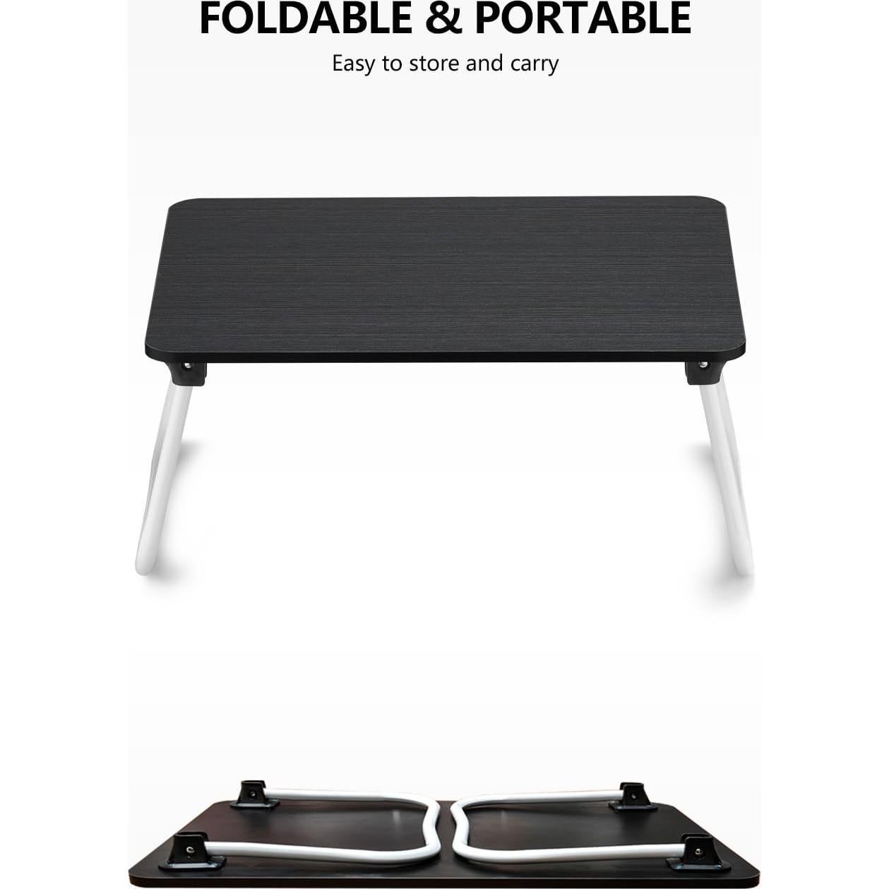 Escritorio portátil plegable ZEAPTAC para laptop - Negro