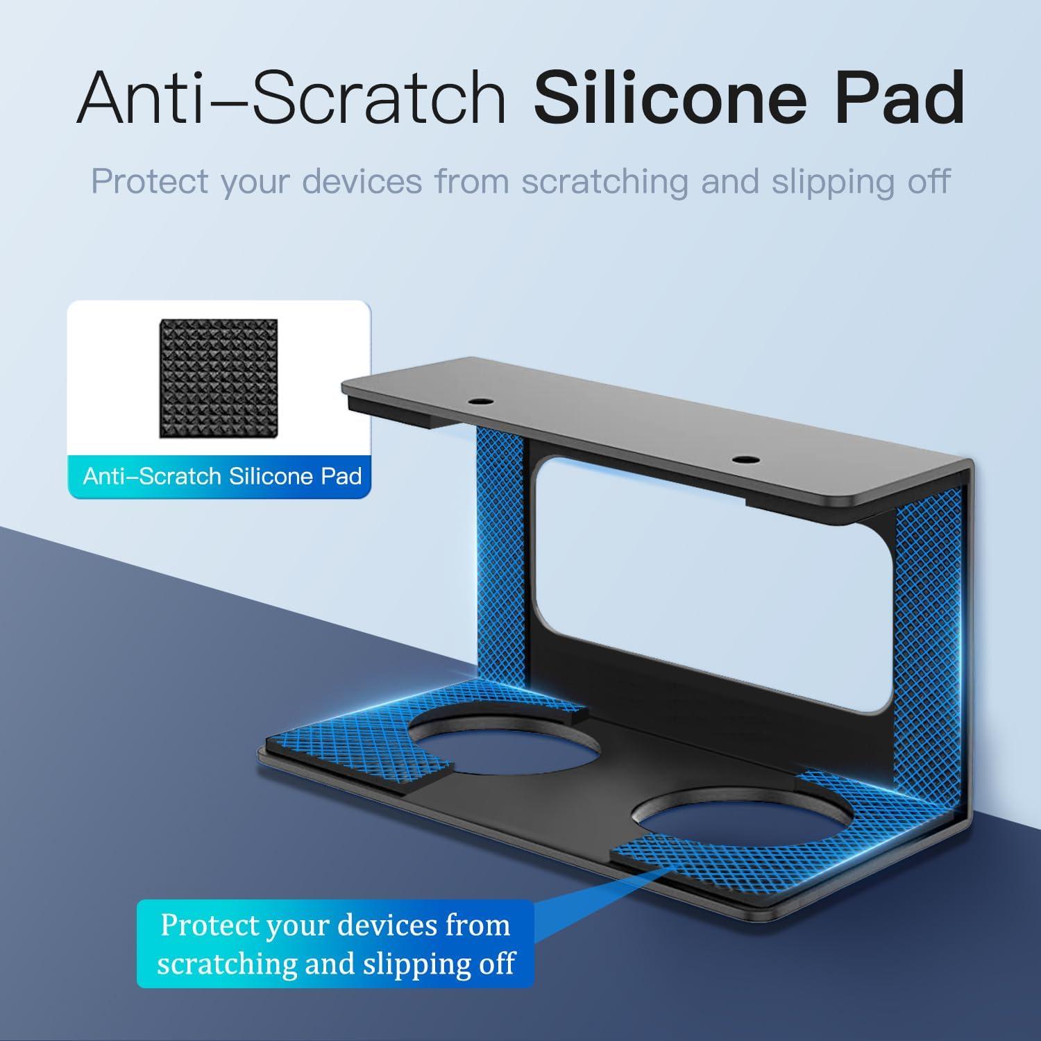 Soporte Bajo Escritorio para Laptop Teridokor Negro 7.5 cm