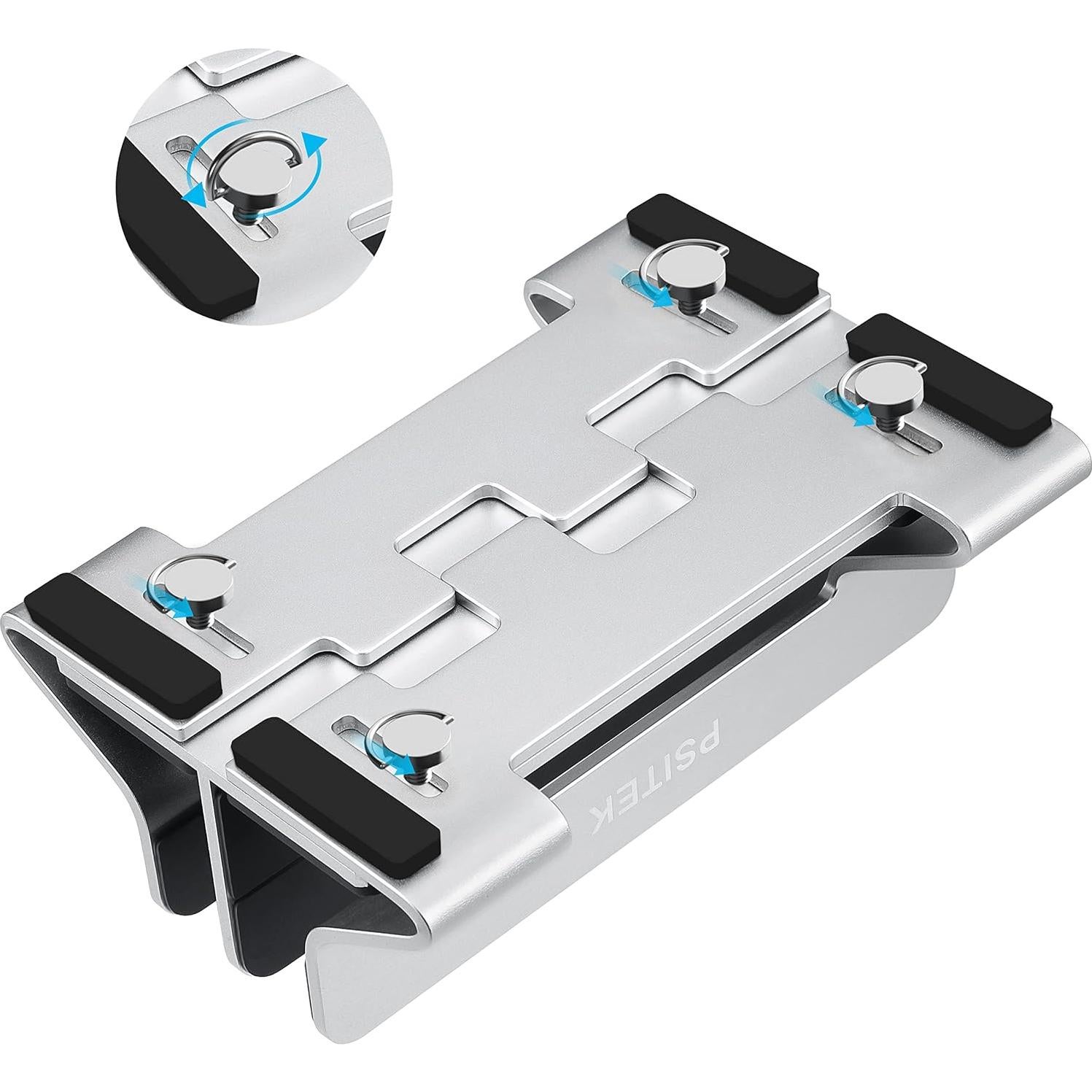 Soporte Vertical Doble de Aluminio Psitek para Laptop 15-36mm