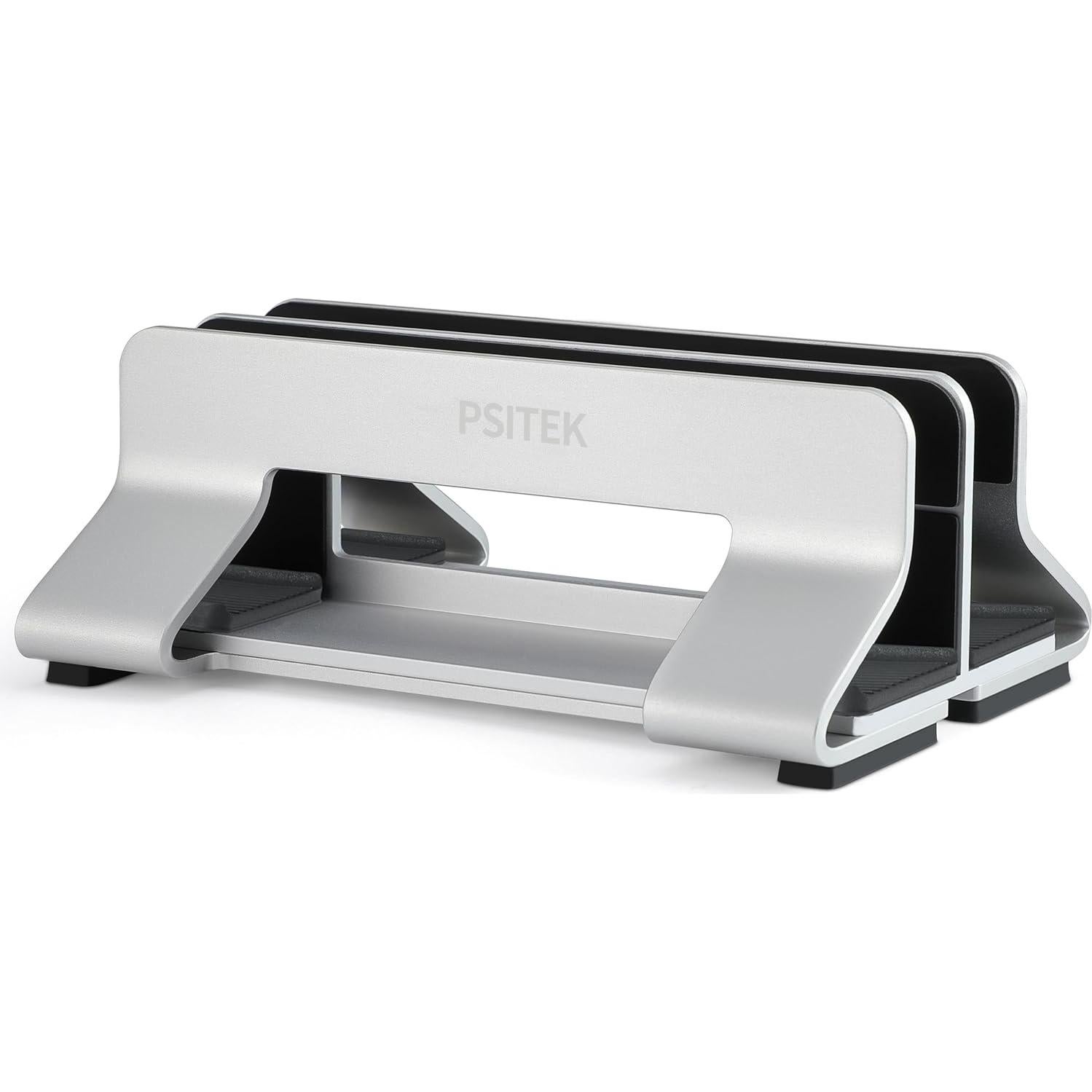 Soporte Vertical Doble de Aluminio Psitek para Laptop 15-36mm